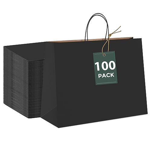 Black 16x6x12 Inch 100Pcs