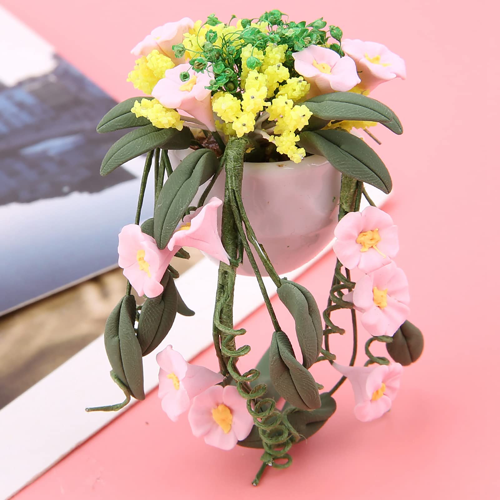 Elegant Dollhouse Flower Decor - Durable Garden Accessories for Patio & Miniature Gardens | Perfect for Fairy Gardens, Dollhouse Displays & Outdoor Decor