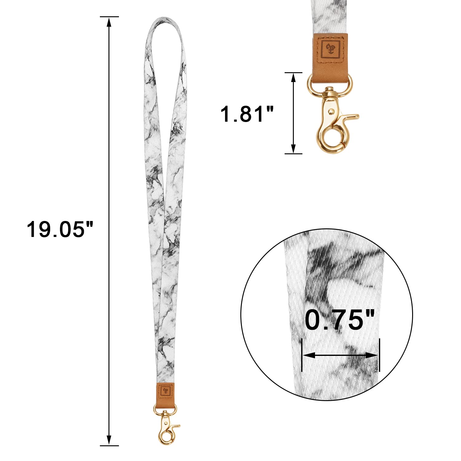MNGARISTA Key Lanyard - ID Badge Holder & Wallet Strap for Work & Travel