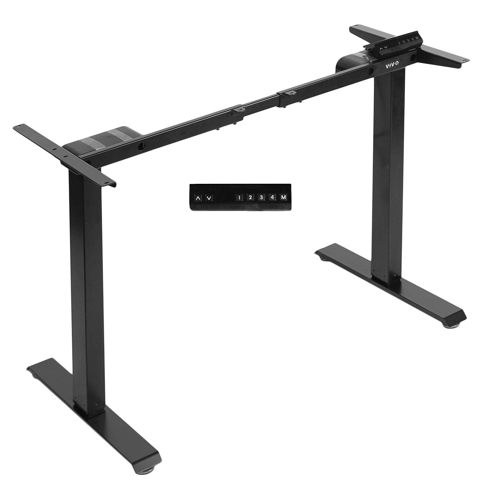 VIVO Electric Dual Motor Standing Desk Frame for 43 to 79 inch Table Tops - Adjustable Height Ergonomic Base with Memory Controller (Black, Frame Only) - Perfect for Home Office, Gaming Setup & Workspace