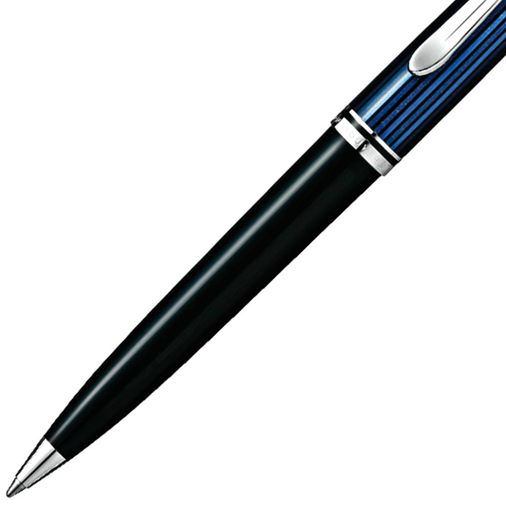 Pelikan K805 Ballpoint Pen - Premium Oil-Based Ink, Blue Stripe Design, German Imported - Perfect for Office, Business Signatures & Luxury Gift Giving