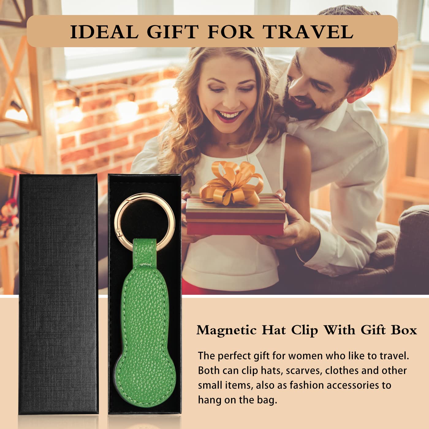 **Ciyuhome Magnetic Hat Clip for Travel - Hands-Free Hat Holder for Tote Bags, Luggage, Backpacks & Purses | Secure & Convenient Hat Accessory for Outdoor Adventures, Commuting & Vacations**