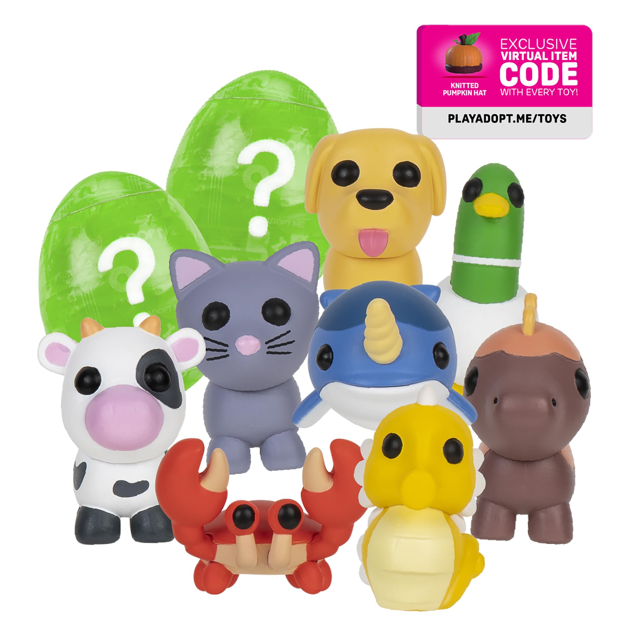 10 Pack Mystery Pets Collectible Toys - Series 1-10 with Exclusive Virtual Item Code - Fun Interactive Game for Kids Ages 6+ - Perfect for Birthday Gifts, Party Favors & Online Gaming Rewards