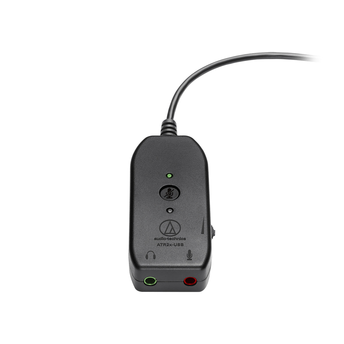 Audio Technica ATR2x USB to 3.5mm Adapter with Built-in Microphone & Remote Control - Perfect for Podcasting, Gaming & Online Meetings