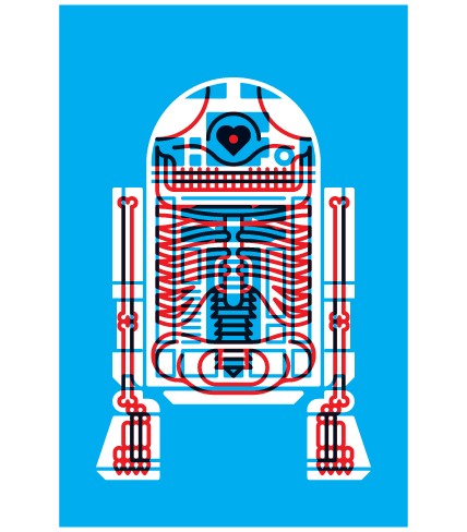 Komboh Artoo Giclee Print - High Quality Art Reproduction for Home & Office Decor - Perfect for Living Rooms, Bedrooms & Offices