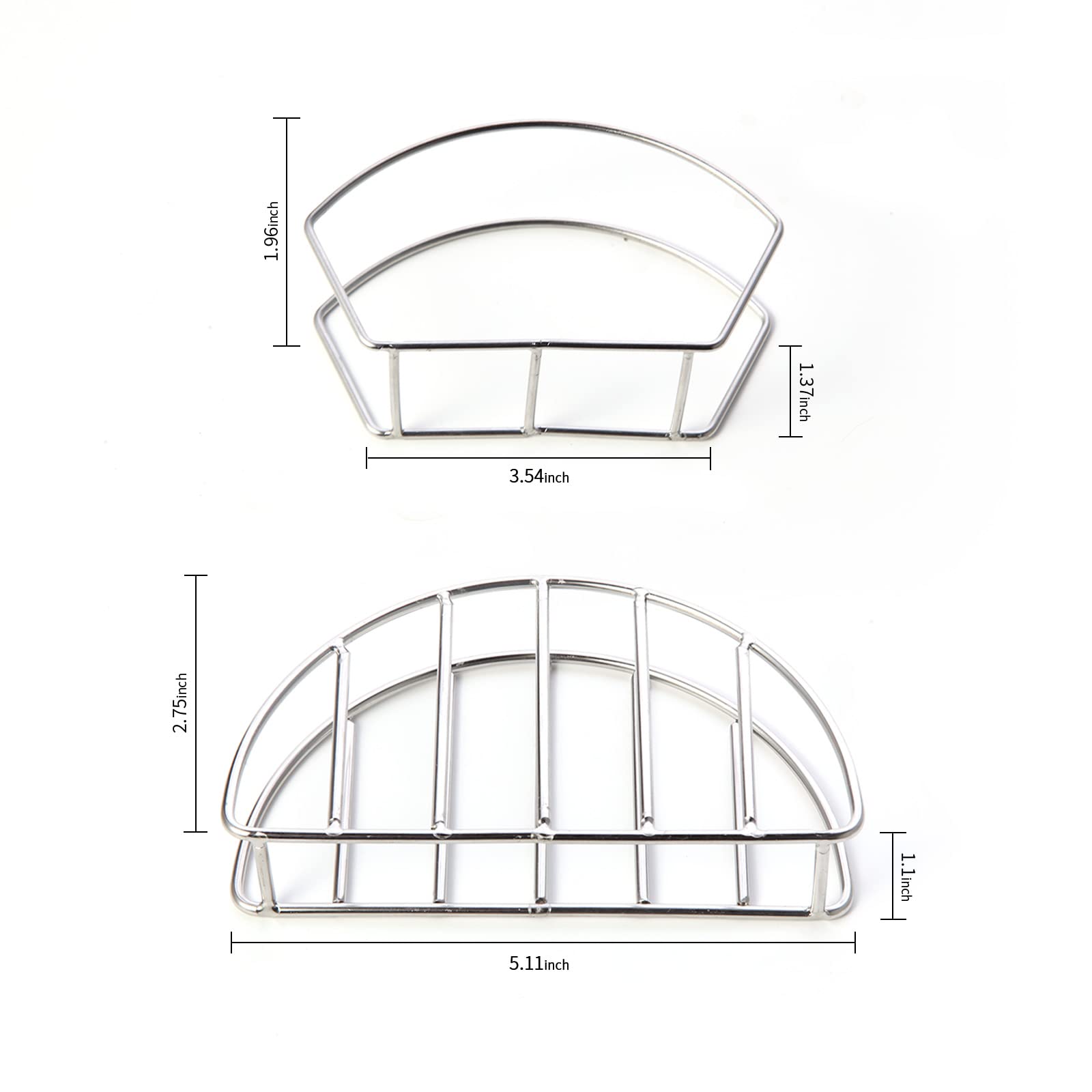 Stainless Steel Taco Shell Mold Stand - 2 Pack Taco Shell Maker for Baking, Frying & Air Frying | Create Crispy Flat-Bottom Tacos at Home | Perfect for Taco Tuesday, Parties & Mexican Cuisine