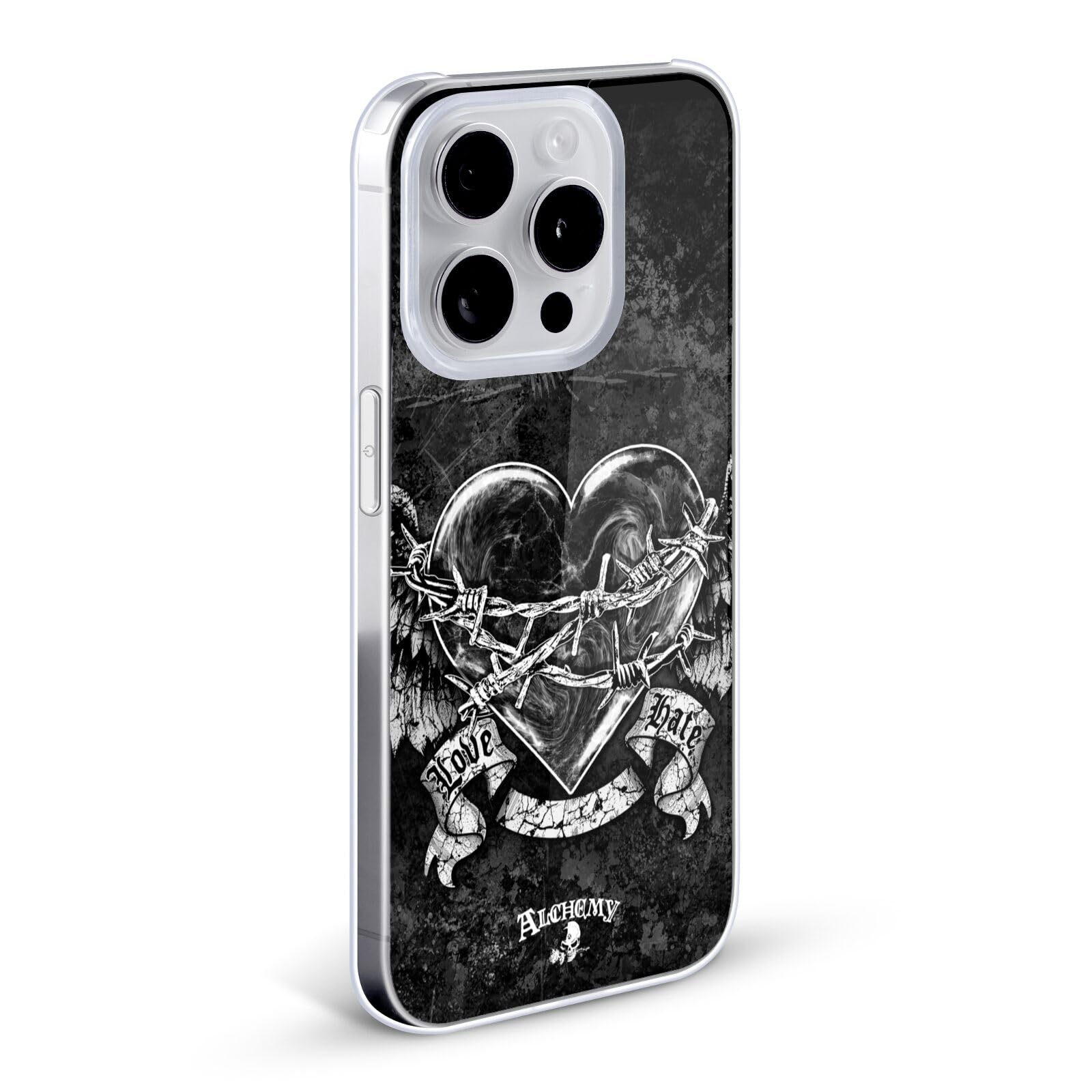 Alchemy Gothic Black Romance Wing Hard Back Case for Apple iPhone 13 Pro Max - Officially Licensed Gothic Phone Cover - Perfect for Dark Aesthetic Lovers & Halloween Costume Accessories