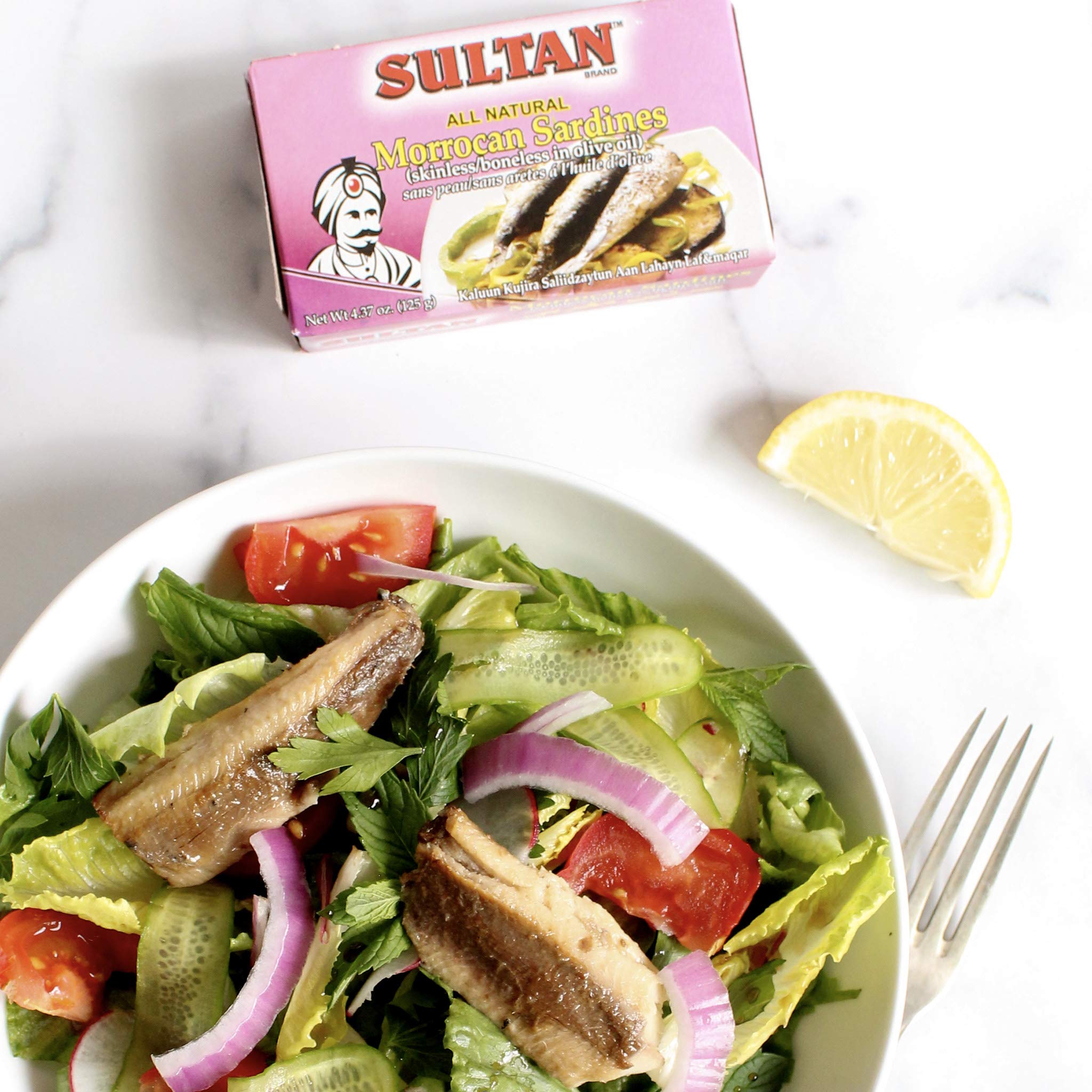 Premium Moroccan Boneless Skinless Sardines in Extra Virgin Olive Oil - 100% Natural, High Protein, No Additives or Preservatives - Paleo, Keto, Carnivore & Low Carb Diet Friendly - 4.37oz Cans (Pack of 5) - Perfect for Salads, Snacks & Healthy Meal Prep