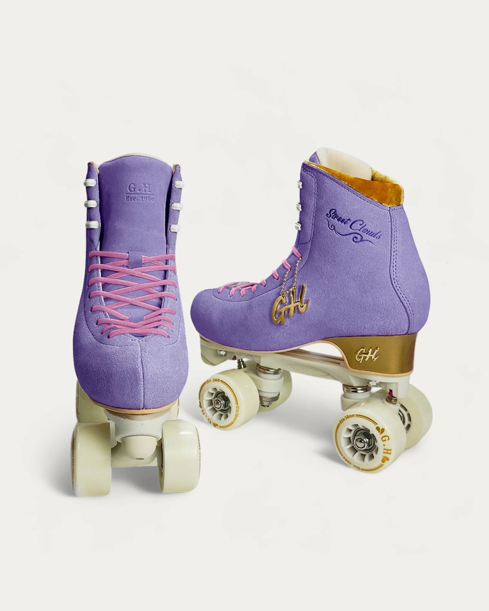 GH Street Clouds Quad Roller Skates for Women & Men - Adjustable Outdoor/Indoor Roller Skates with Light-Up Wheels - Perfect for Rink, Park, Street Skating & Fitness
