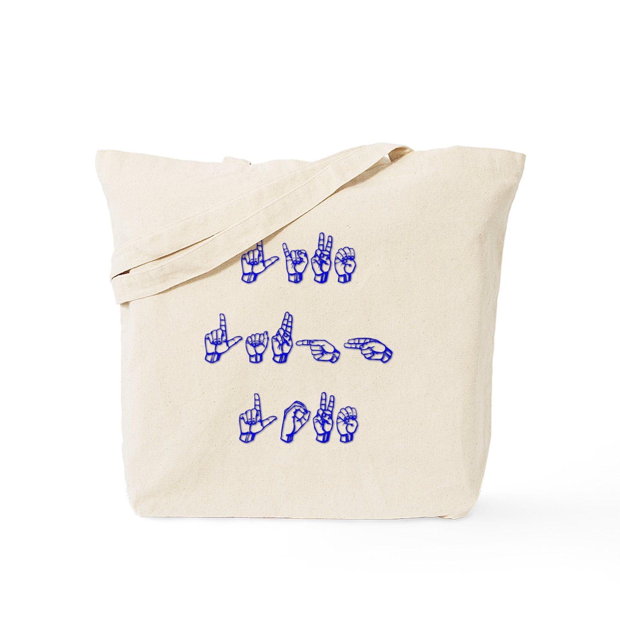 Live Laugh Love Vertical Tote Bag - Natural Canvas Reusable Shopping Bag for Groceries, Beach & Everyday Use | Eco-Friendly Cotton Tote with Inspirational Quote