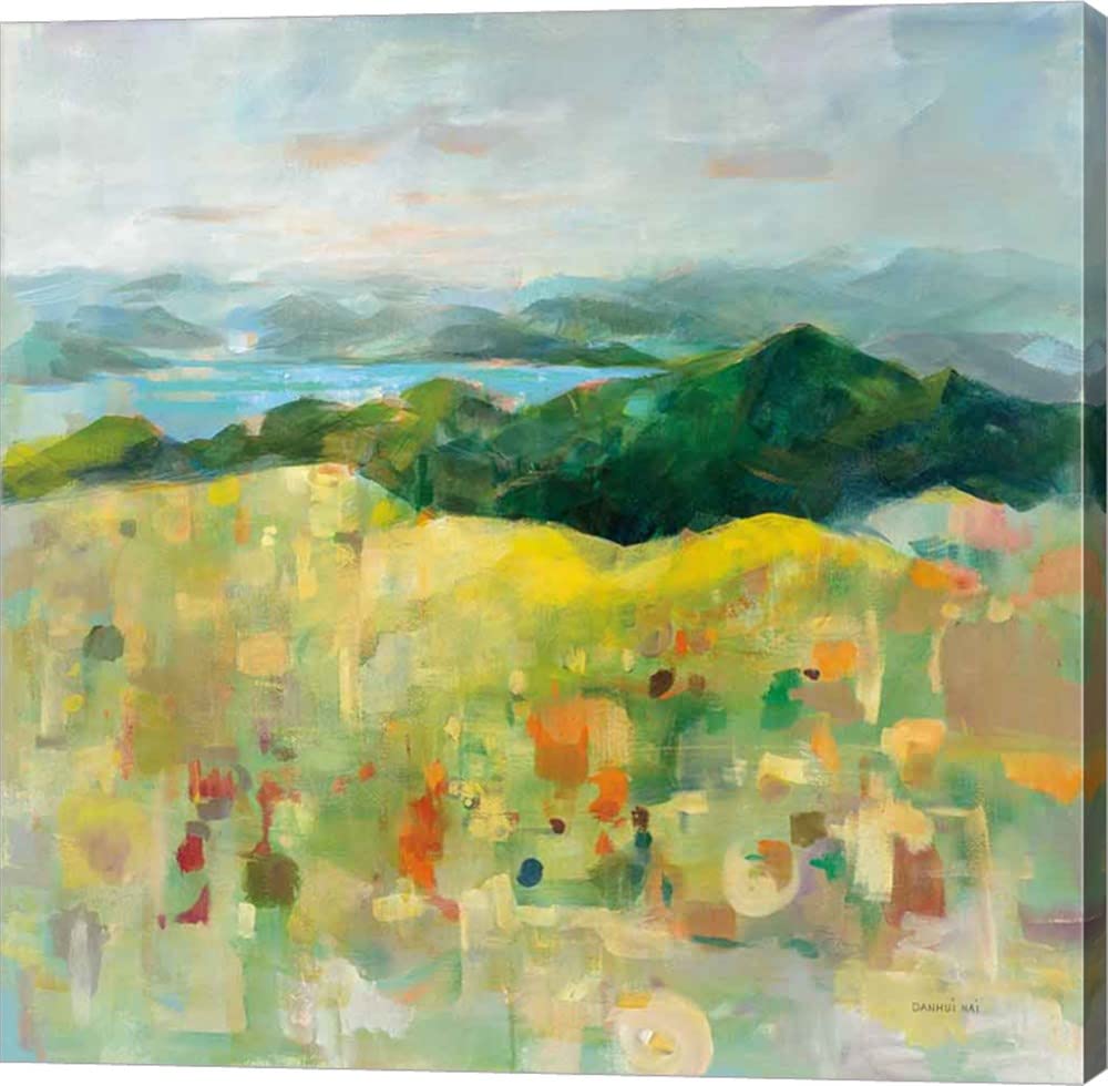 On The Headland by Danhui NAI - Premium Canvas Wall Art, 24x24 Inch Gallery Wrapped Painting, Handmade Home Decor for Living Room, Bedroom & Office