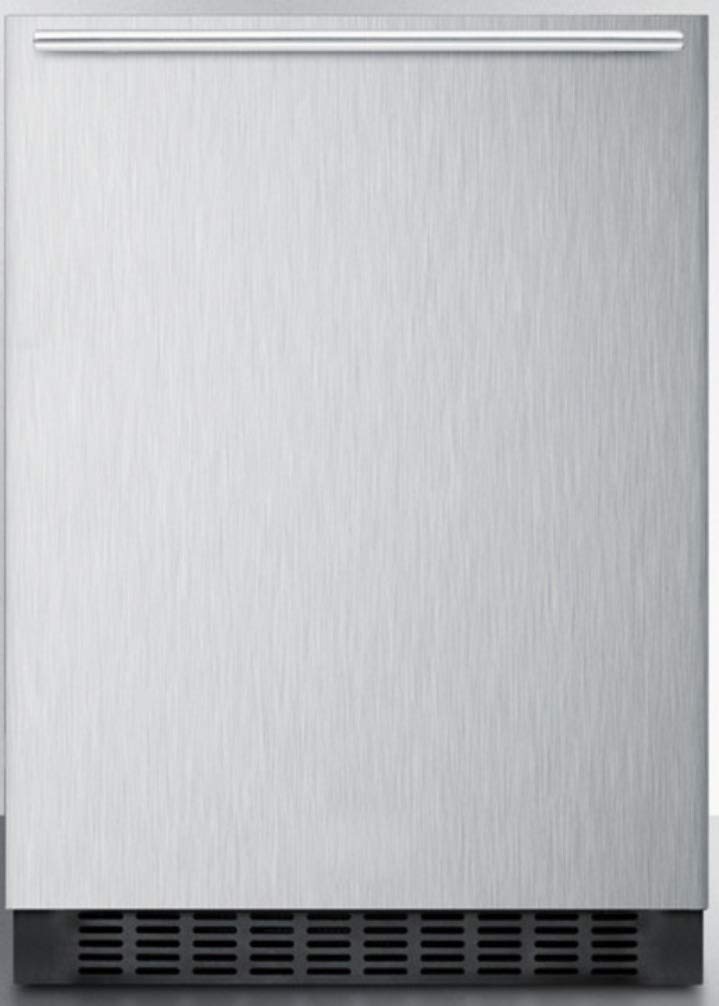 Summit FF64BXSSHH Stainless Steel Wine and Beverage Refrigerator - Compact Under Counter Cooler for Home, Bar & Restaurant Use