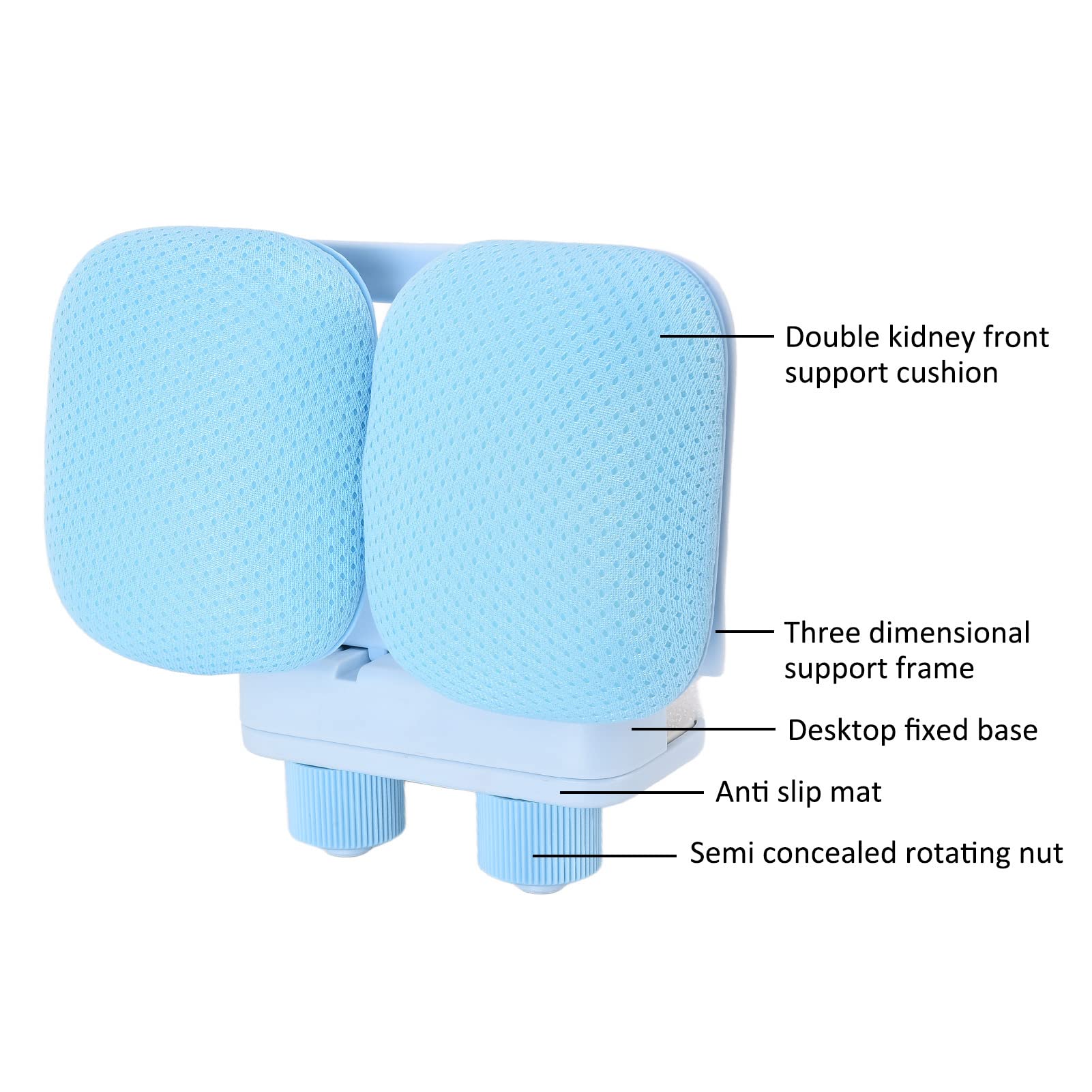 Adjustable Posture Corrector for Kids - Anti Myopia Writing Frame, Ergonomic Back Support for Students Reading & Writing (Blue) - Perfect School Supplies for Classroom & Home Study