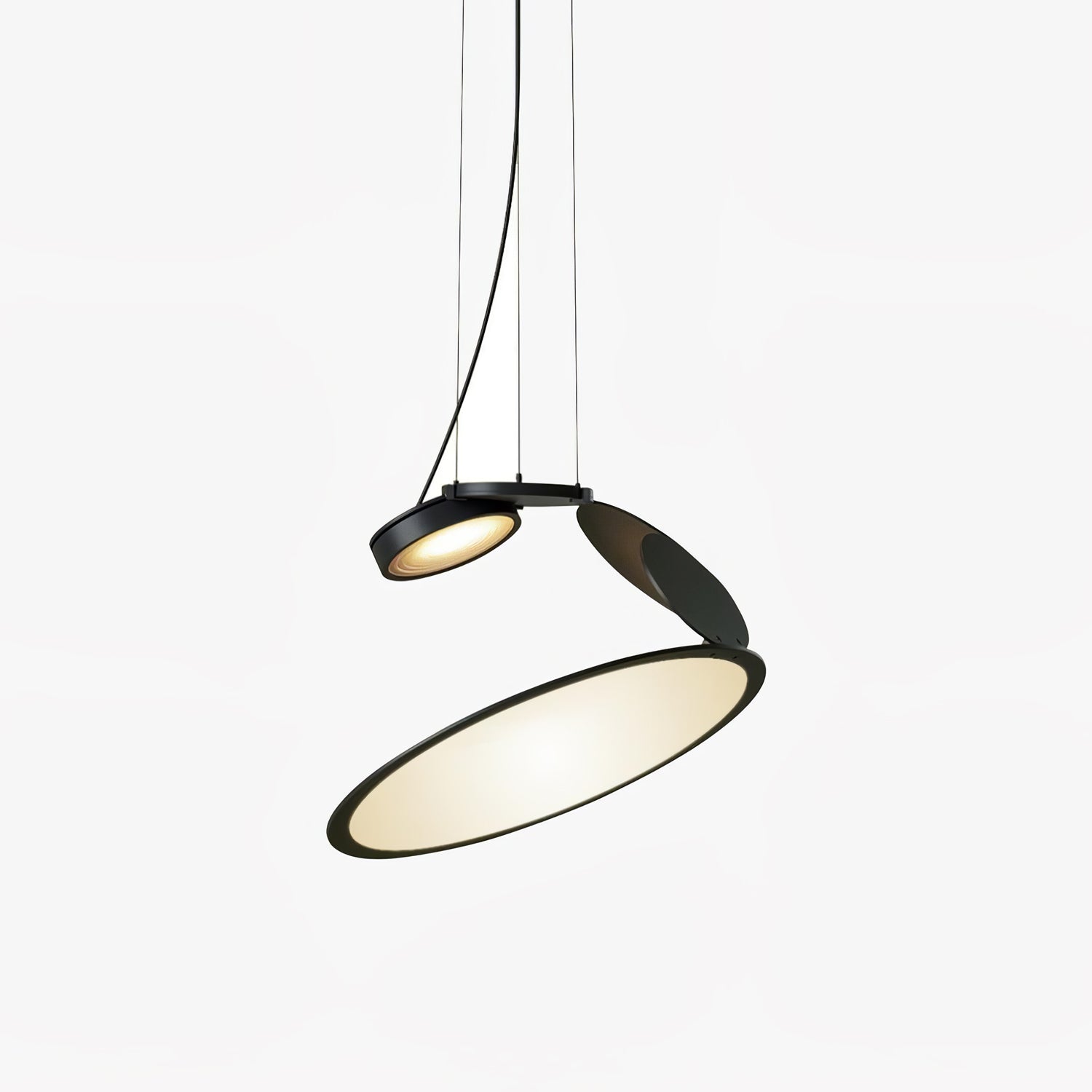 Elegant Cut Pendant Lamp - Modern Glass Ceiling Light Fixture for Living Room, Bedroom & Dining Room Decor