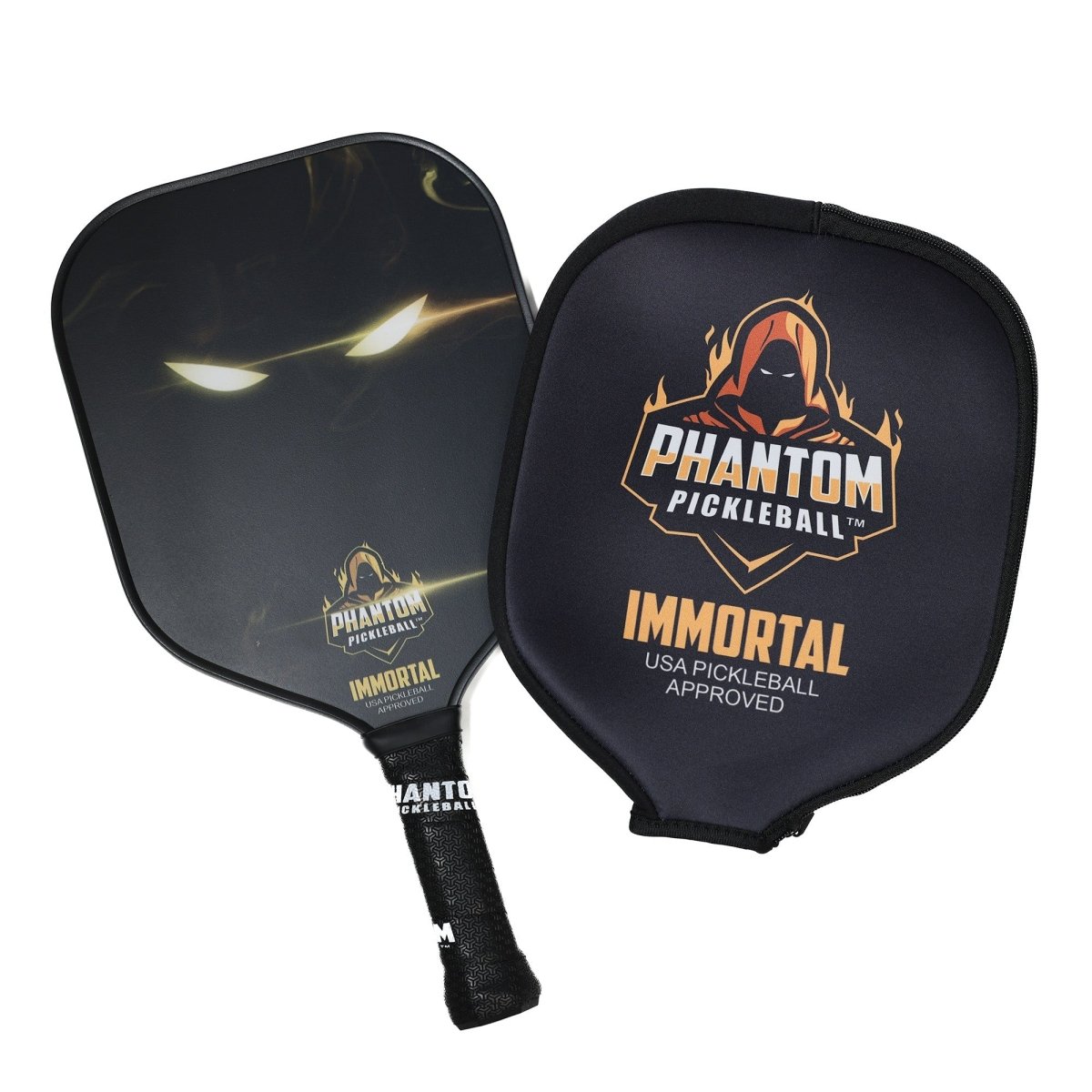 Phantom Immortal Pickleball Paddle - Premium Carbon Fiber Paddle for Competitive Play | Perfect for Outdoor & Indoor Pickleball Games
