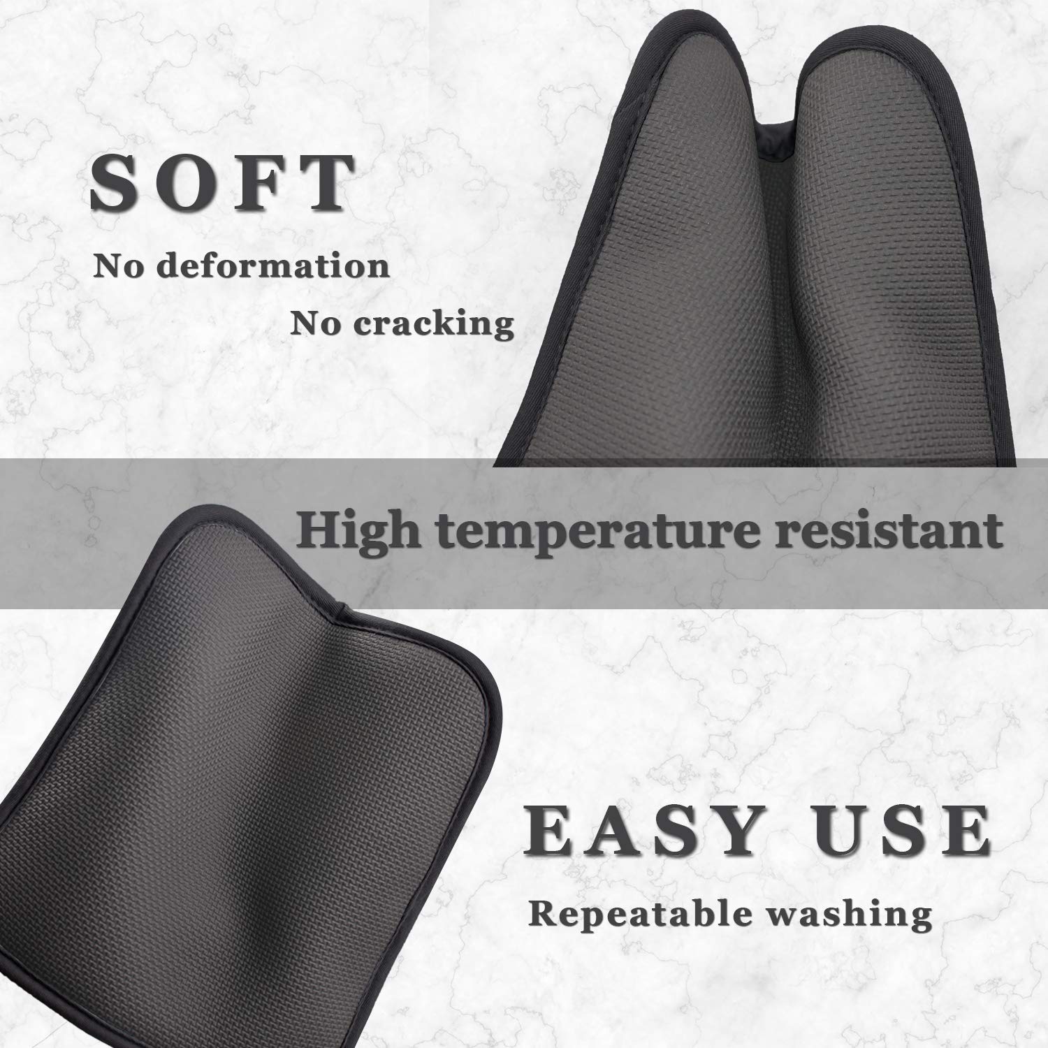 Heat Resistant Cotton & Neoprene Oven Mitts & Pot Holders Set (8