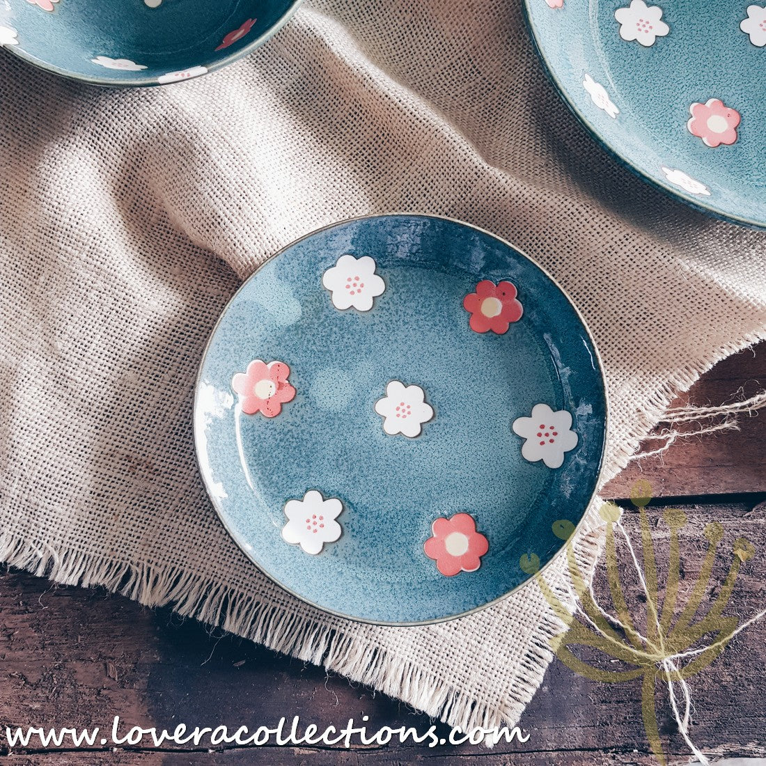 Aito Japan Nordic Floral Dinnerware Set - 60% Off Sale - Elegant Plates, Bowls & Cups for Home Dining, Wedding Registry & Gift Giving