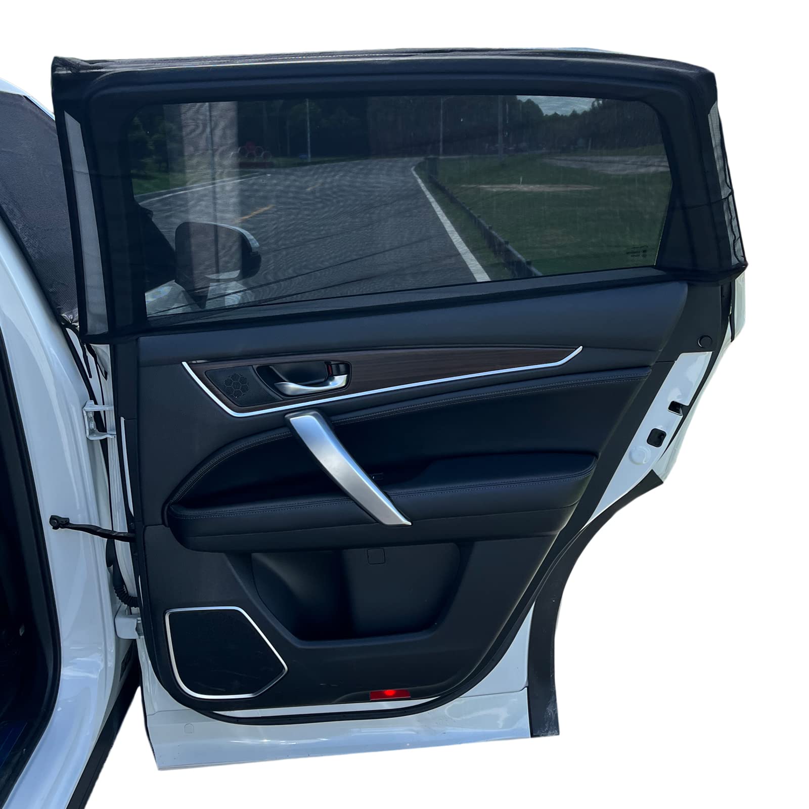 2 Pack Car Side Window Sun Shade Screen - UV Protection Window Covers for SUVs, Camping & Travel | Fits Most Mid-Size Vehicles | Create Privacy & Cool Cabin for Road Trips, Outdoor Adventures & Baby Naps