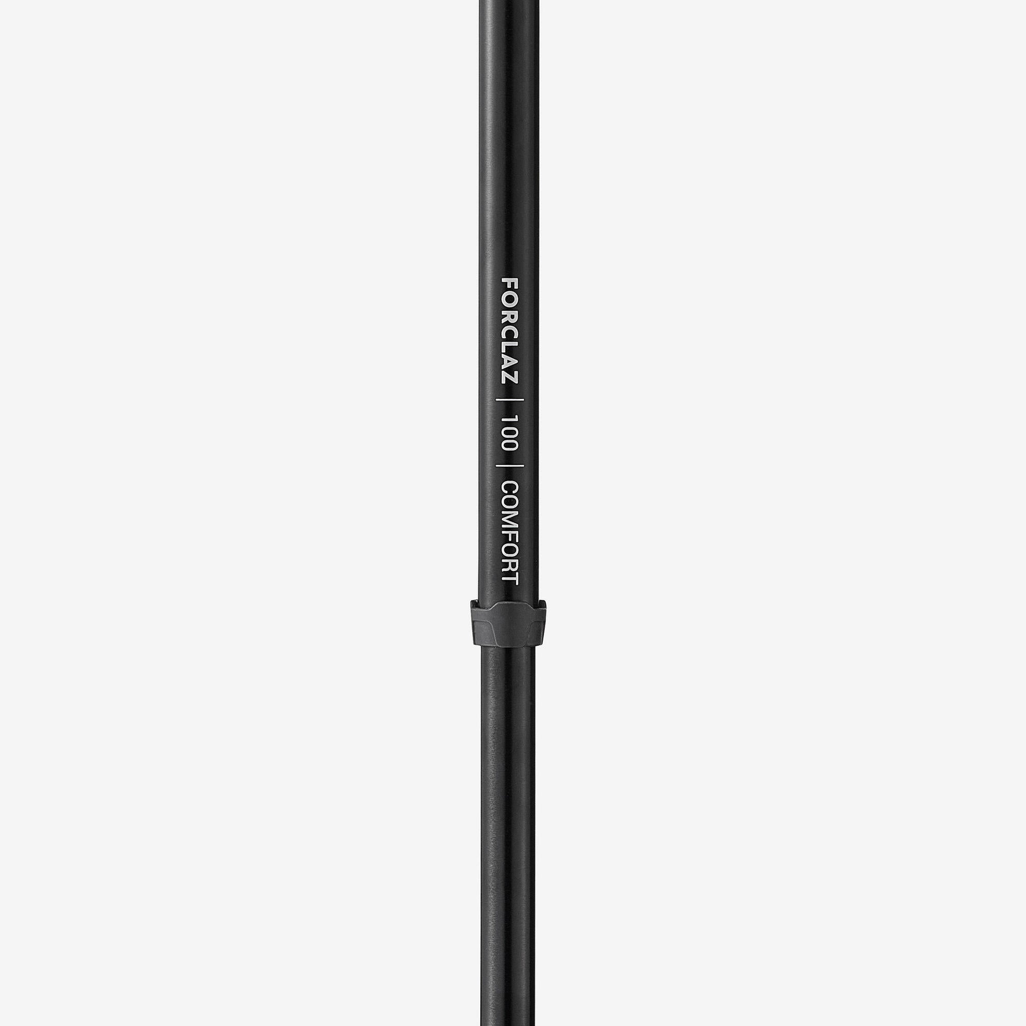 Forclaz MT100 Comfort Hiking Pole - Lightweight Adjustable Trekking Pole for Men & Women - Perfect for Mountain Climbing, Backpacking & Outdoor Adventures