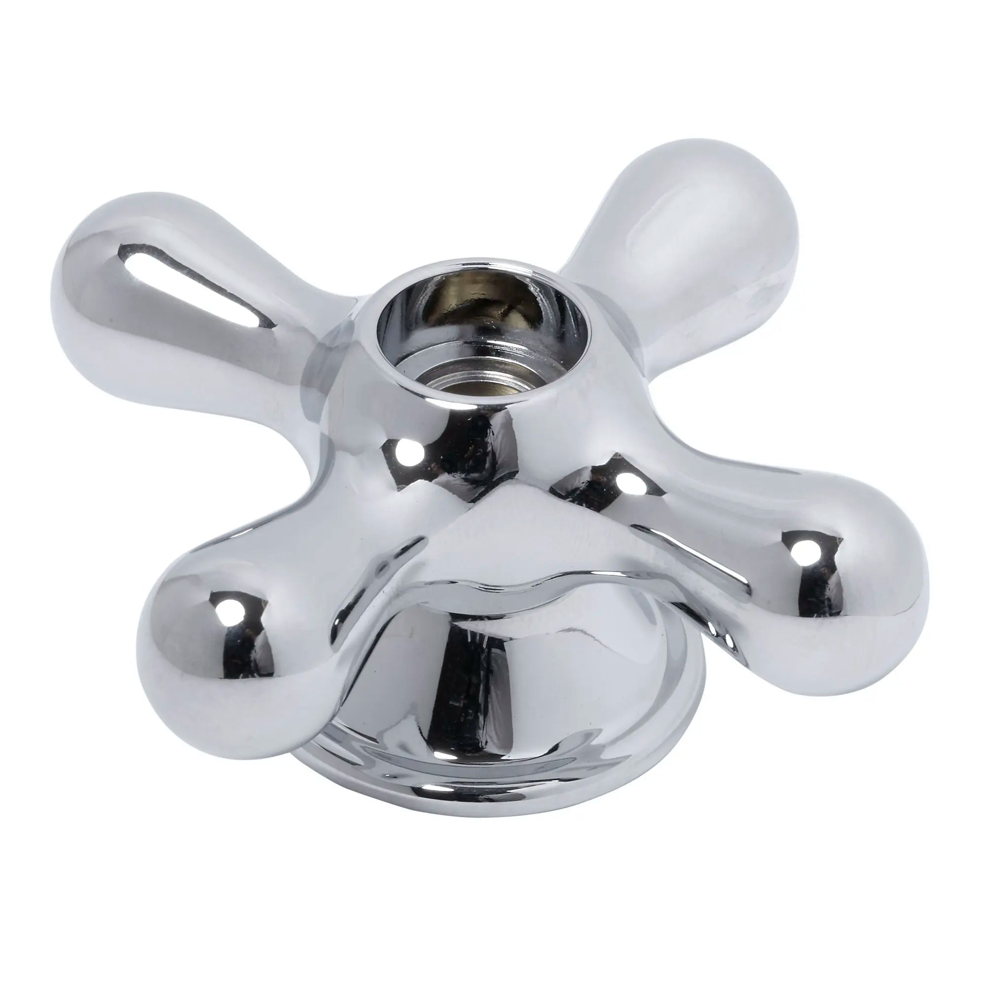 Hampton Metal Cross Faucet Handle - Classic Vintage Style for Bathroom & Kitchen Sink Faucets - Perfect for Home Renovation & DIY Projects