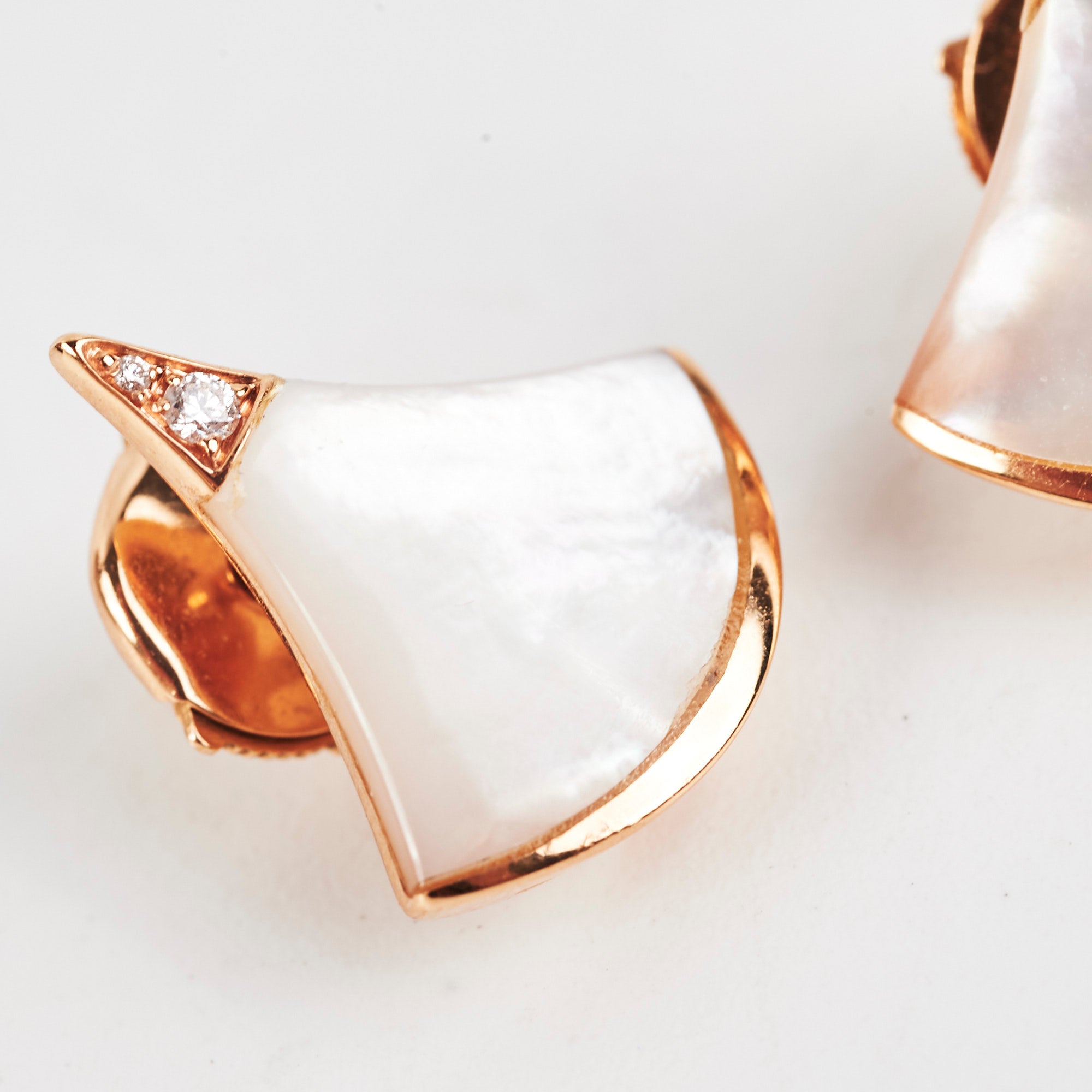 Bvlgari Divas Dream Earrings - 18K Rose Gold & Diamond Dangle Earrings for Women | Luxury Jewelry Gift for Anniversary, Wedding & Special Occasions | Perfect for Red Carpet Events & Evening Parties