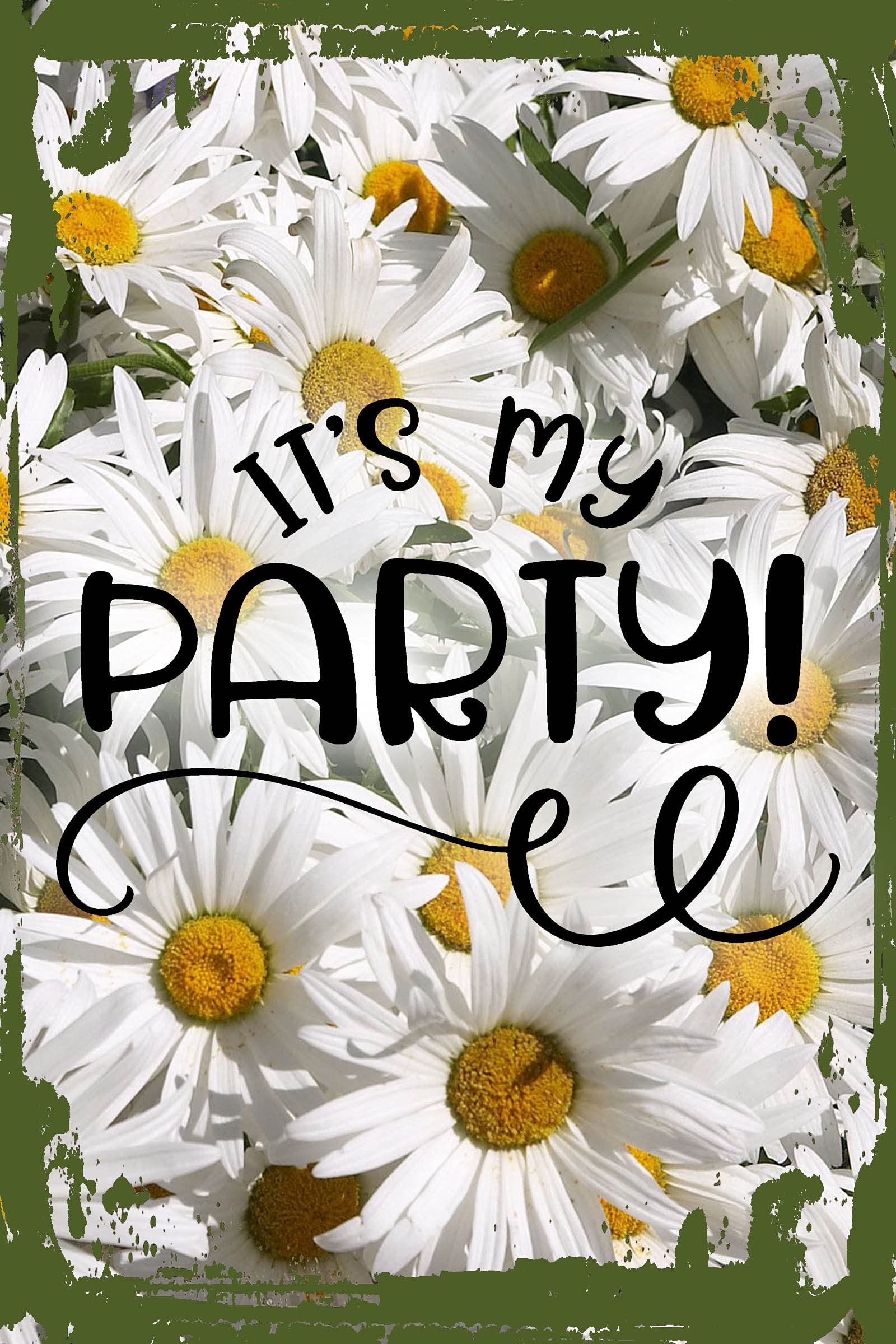Funny Daisy Flower Wall Art Sign - 8x12 Inch Hanging Decor for Parties, Birthdays & Special Days | Perfect Gift for Kids & Adults | Home, Office & Event Decoration