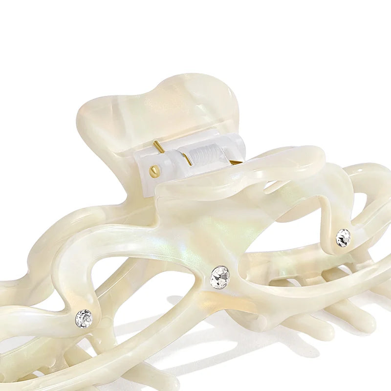 Hayley XL Hair Claw Clip - Large Hair Clips for Women, Strong Hold Hair Accessories for Thick Hair, Perfect for Ponytails, Buns & Updos (Great for Work, Gym & Everyday Use)