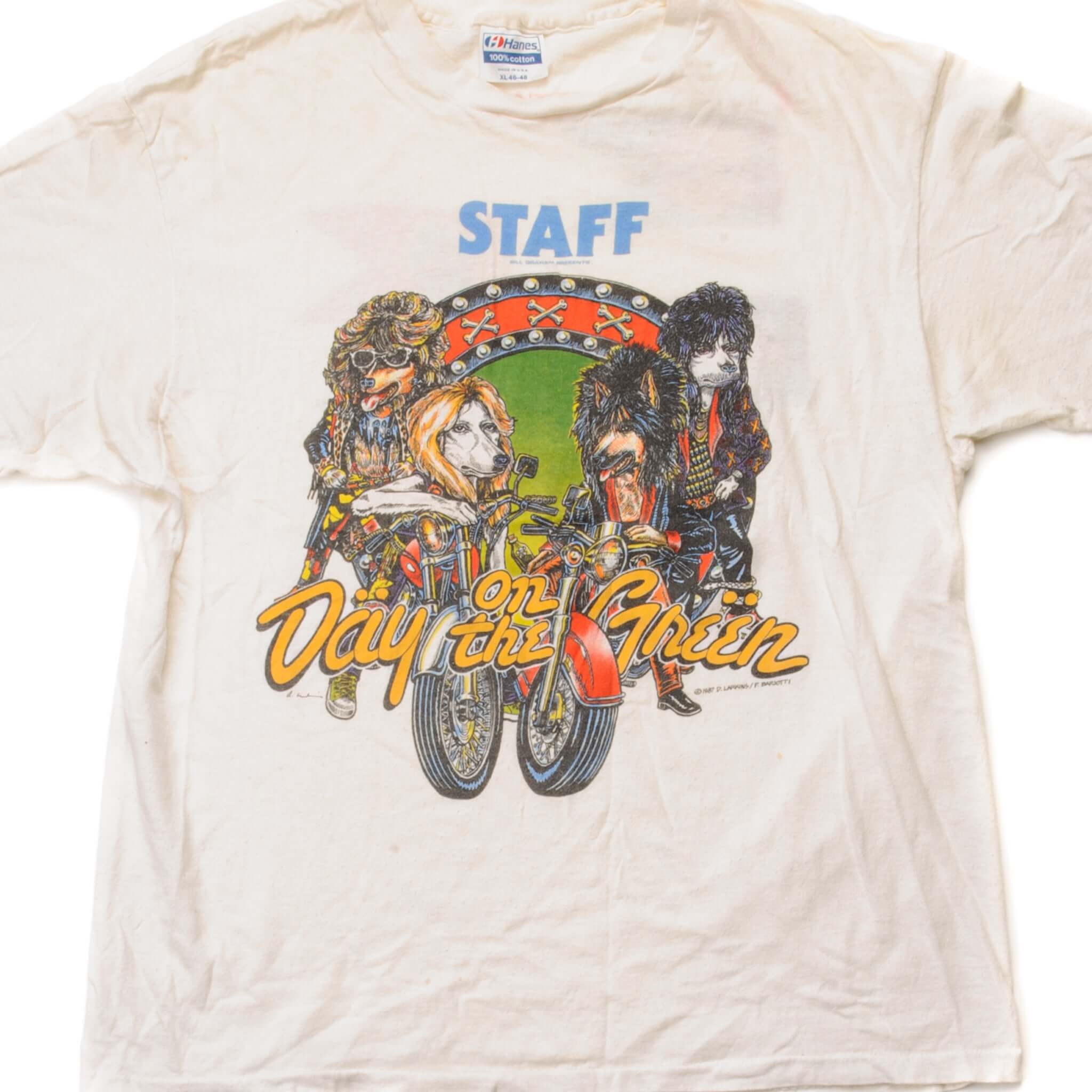 Vintage 1987 Day on the Green Festival T-Shirt - Large Size, Made in USA - Perfect for Concerts, Music Festivals & Retro Fashion
