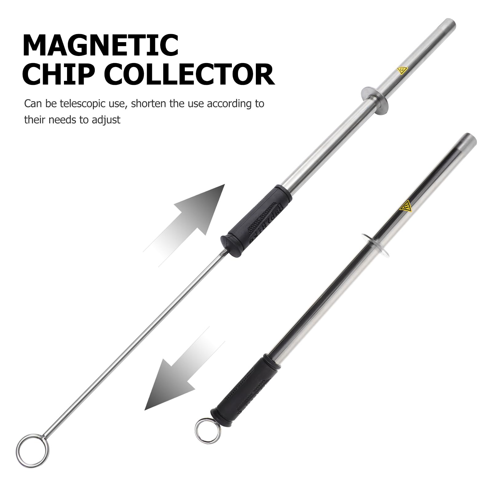 DOITOOL 17.7 Inch Telescoping Magnetic Pick Up Tool with Release Handle - Strong Magnet Stick for Collecting Metal Chips, Nails & Swarf - Easy Grip Magnetic Rod for Workshop, Garage & DIY Projects