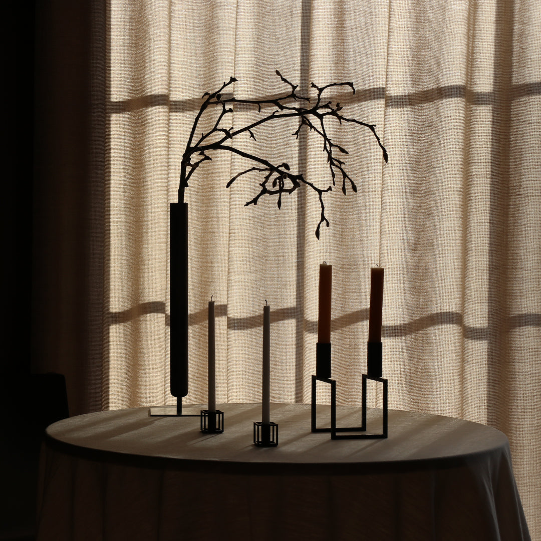 Kubus Micro Candle Holder - Minimalist Modern Tea Light Holder for Home Decor, Wedding Centerpieces & Romantic Ambiance