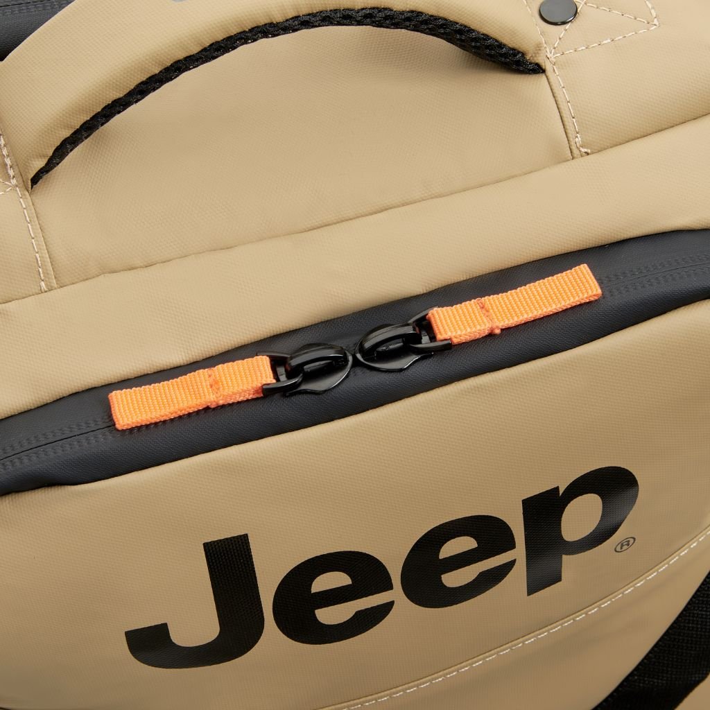 Jeep 55cm 2-Wheel All-Terrain Rolling Duffle Bag - Black | Heavy-Duty Travel Luggage for Camping, Road Trips & Outdoor Adventures
