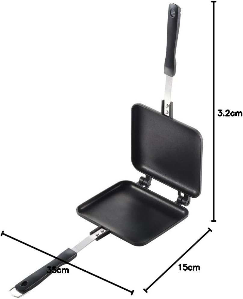 Yoshikawa Hotsandmaker SJ1681 Japanese Sandwich Maker - Portable Electric Grill for Camping, Picnics & Home Use - Perfect for Outdoor Adventures & Quick Meals