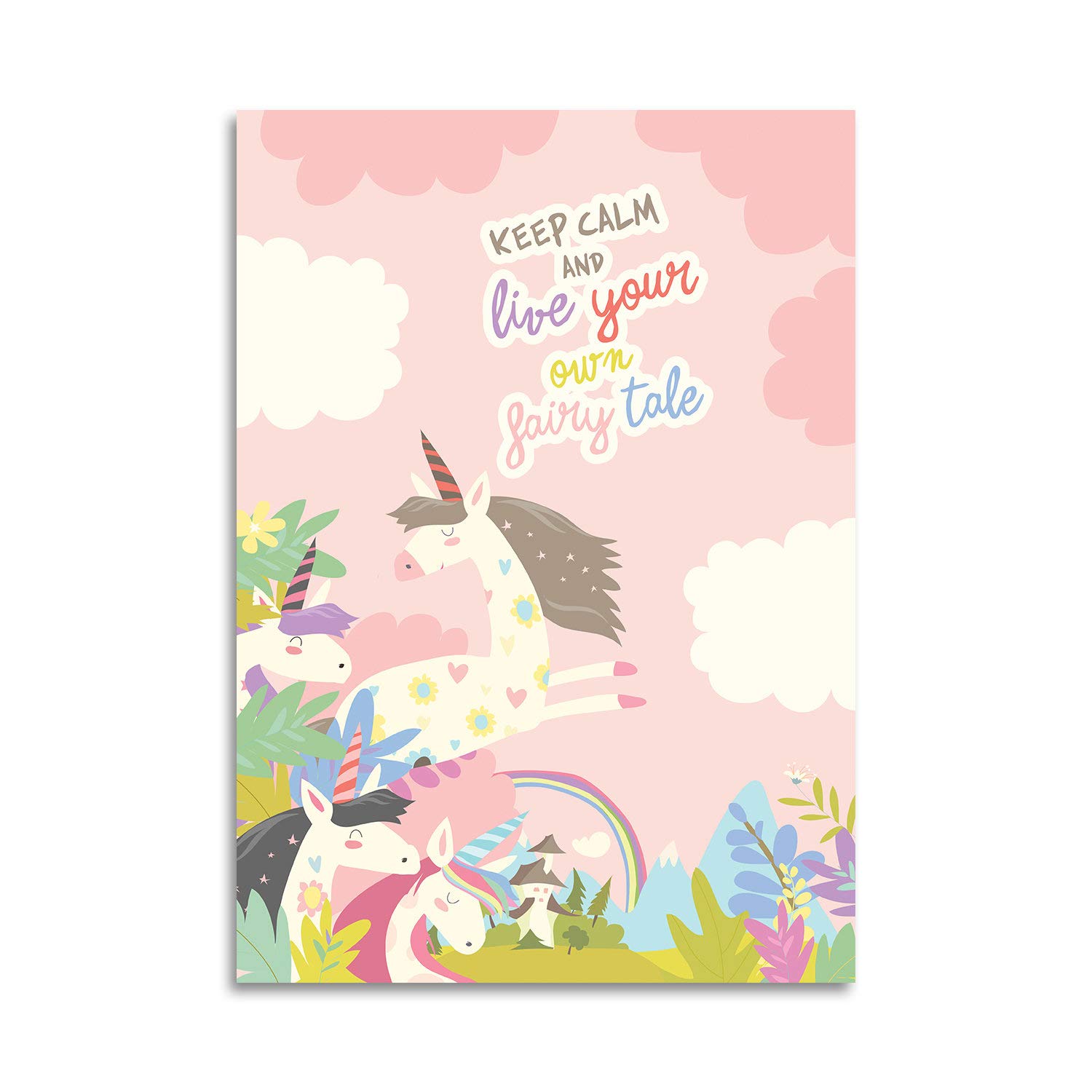 Kids Motivational Quote Art Poster - Inspirational Nursery & Classroom Wall Decor - Printable Bedroom Sign for Children | Perfect for Home, School & Playroom Decorations