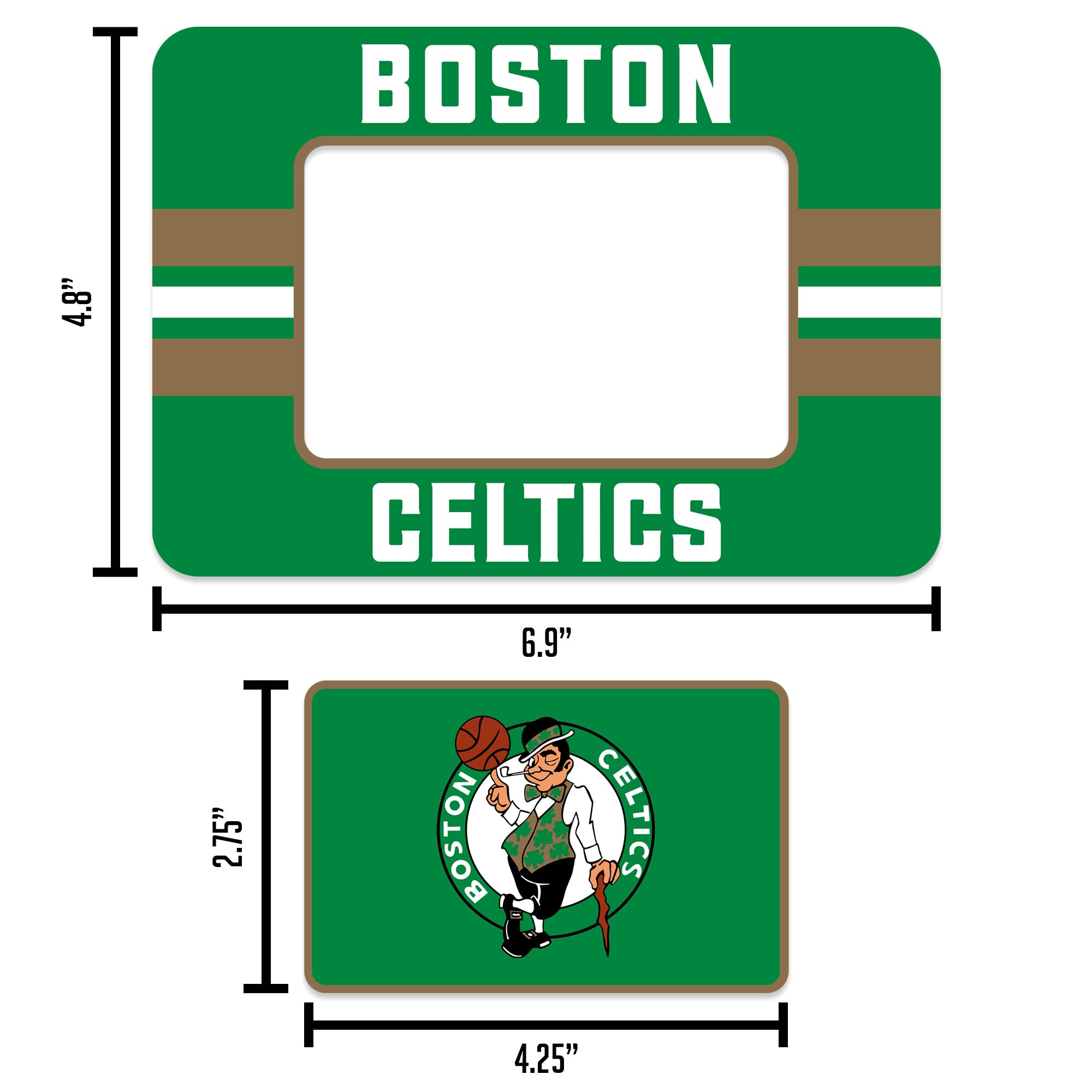 NBA Basketball Stripes Magnetic Picture Frame & Magnet Set (5