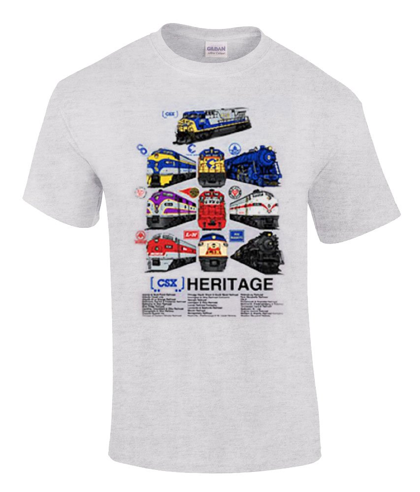 Authentic CSX Heritage Railroad T-Shirt | Vintage Train Enthusiast Tee | Comfortable Cotton Crewneck for Men & Women | Perfect for Railfan Events & Casual Wear