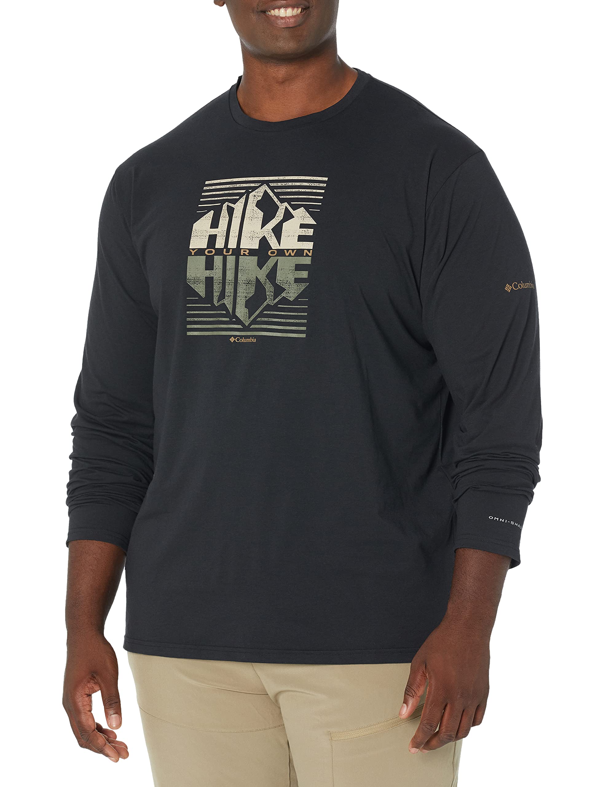 Columbia Big & Tall Sun Trek Graphic Long Sleeve Shirt for Men - UPF 50+ Sun Protection, Moisture-Wicking Hiking & Outdoor Activities Shirt