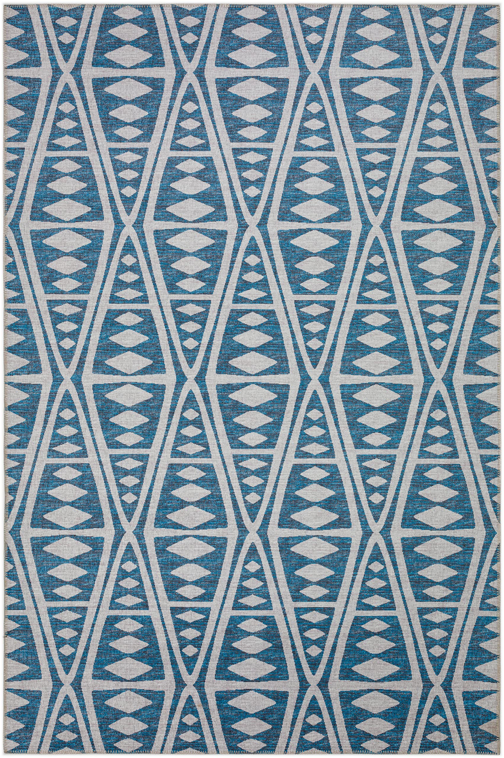Addison Rugs Yuma AYU36 Blue 8' x 10' Area Rug - Soft Modern Boho Chic Living Room Bedroom Decor