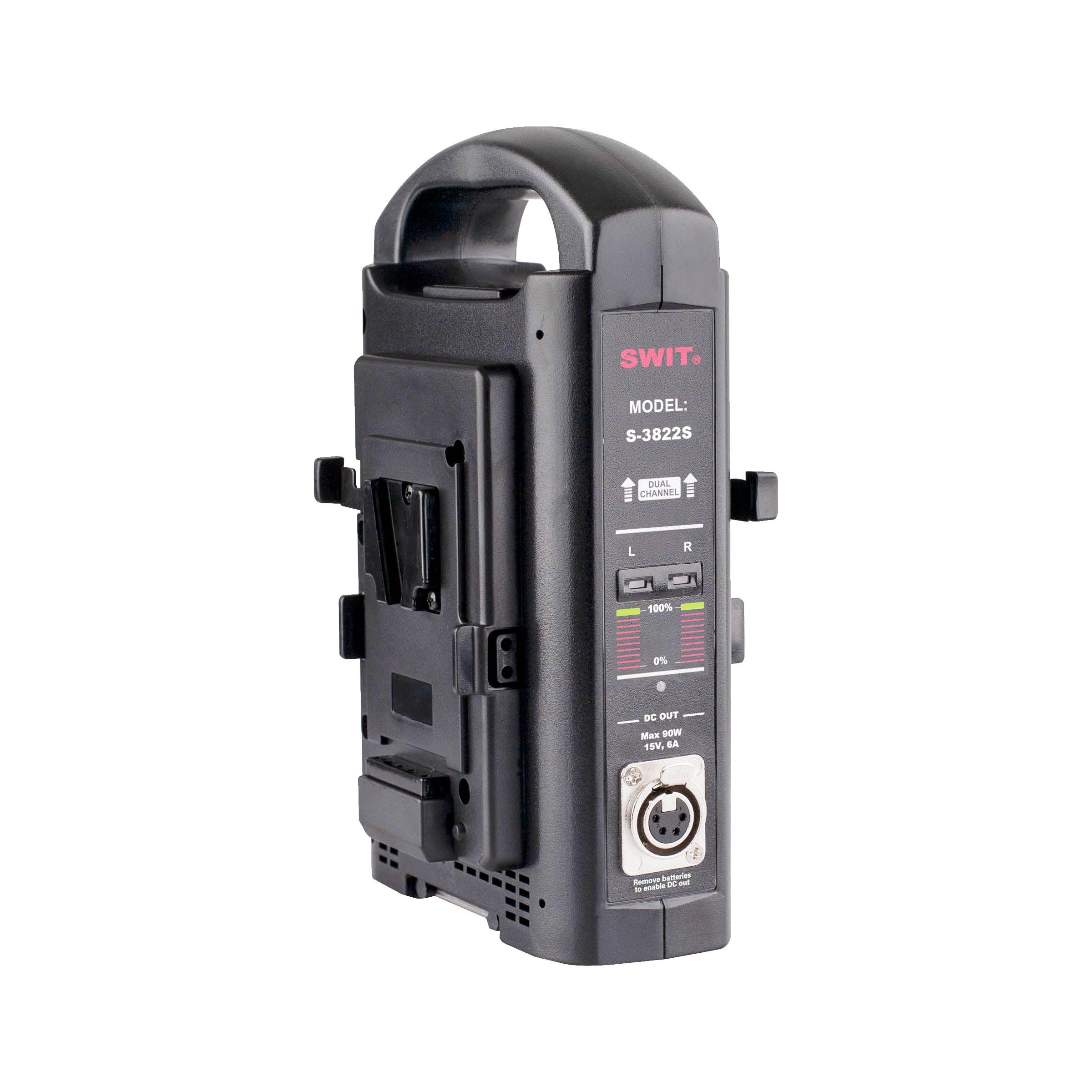 Dual Channel Fast V-Mount Battery Charger S 3822S for Cameras & Video Equipment - Professional Charging Solution for Filmmakers & Photographers