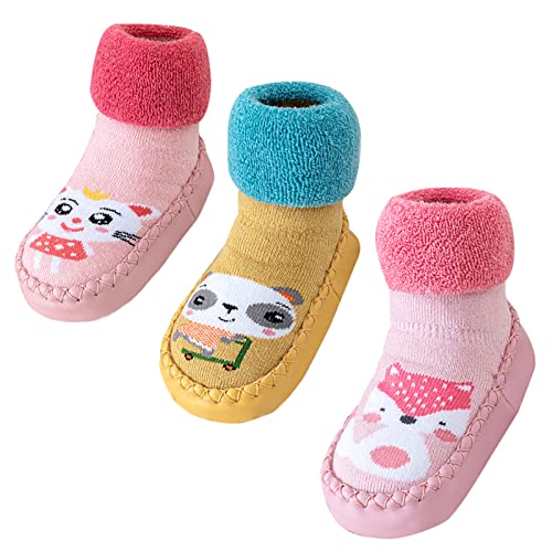 Pink Fox+pink Cat+yellow Bear