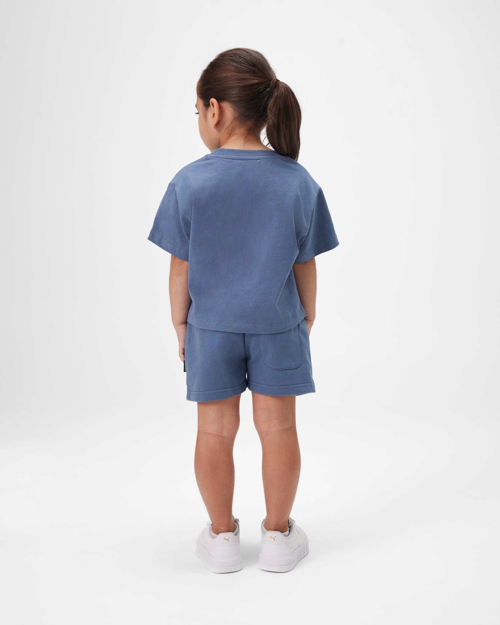 INSPORT Kids French Terry Shorts - Navy Blue Cotton Comfort Shorts for Boys & Girls - Perfect for Playtime, Sports & Casual Wear