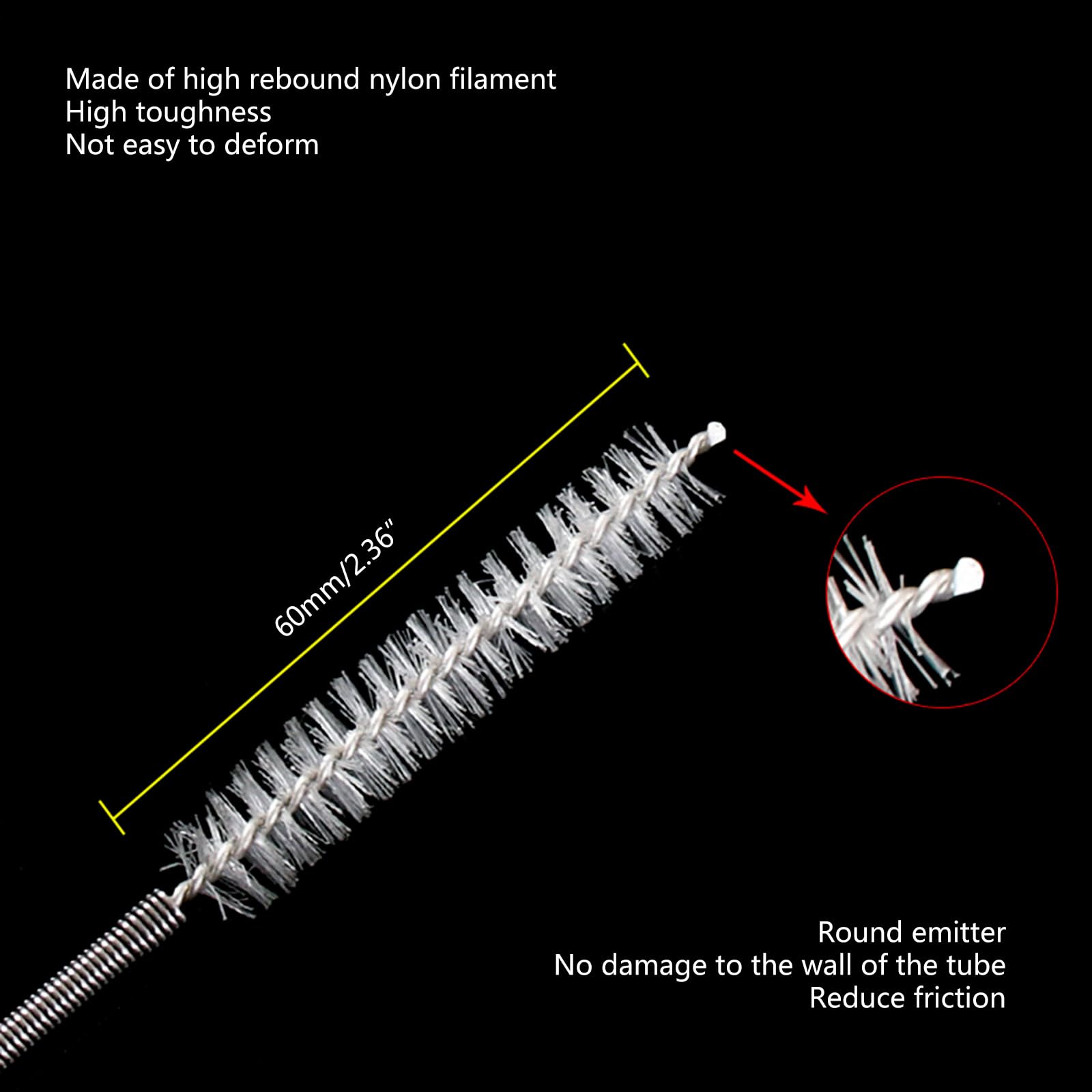 Youngy Flexible Drain Cleaning Brush - Stainless Steel Drain Snake for Kitchen Sink, Shower, AC & Refrigerator - Silver Drain Pipe Cleaner Tool for Hair Clogs & Debris Removal