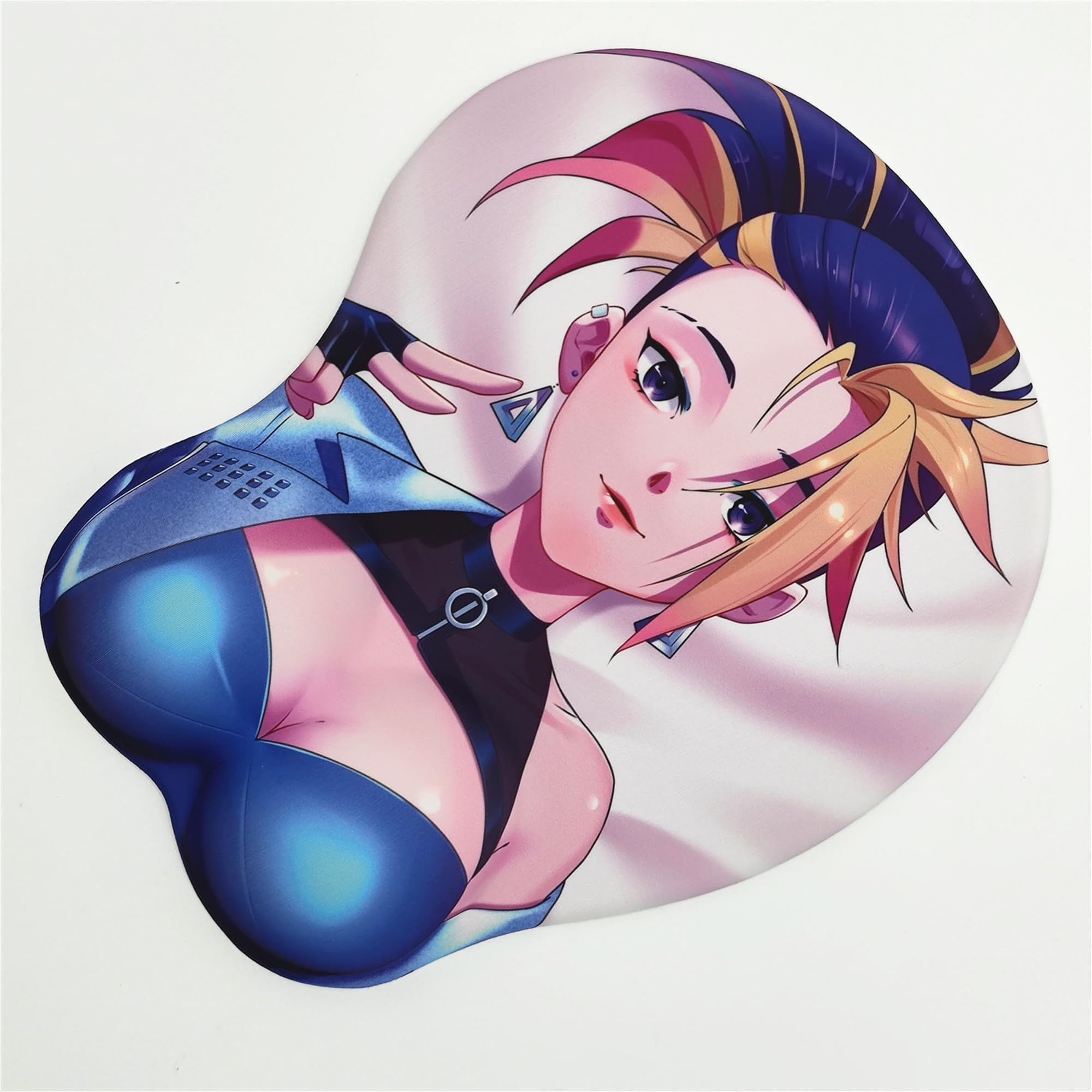 Akali 3D Anime Gaming Mouse Pad with Ergonomic Wrist Rest - Non-Slip Base, Smooth Surface for PC & Laptop - Perfect for Office Work, Gaming & Graphic Design (MP-Akali)