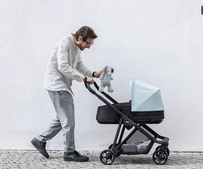 Thule Shine Bassinet - Lightweight Portable Baby Crib for Travel & Home Use - Perfect for Newborns & Infants - Compact Foldable Design for Easy Storage & Transport