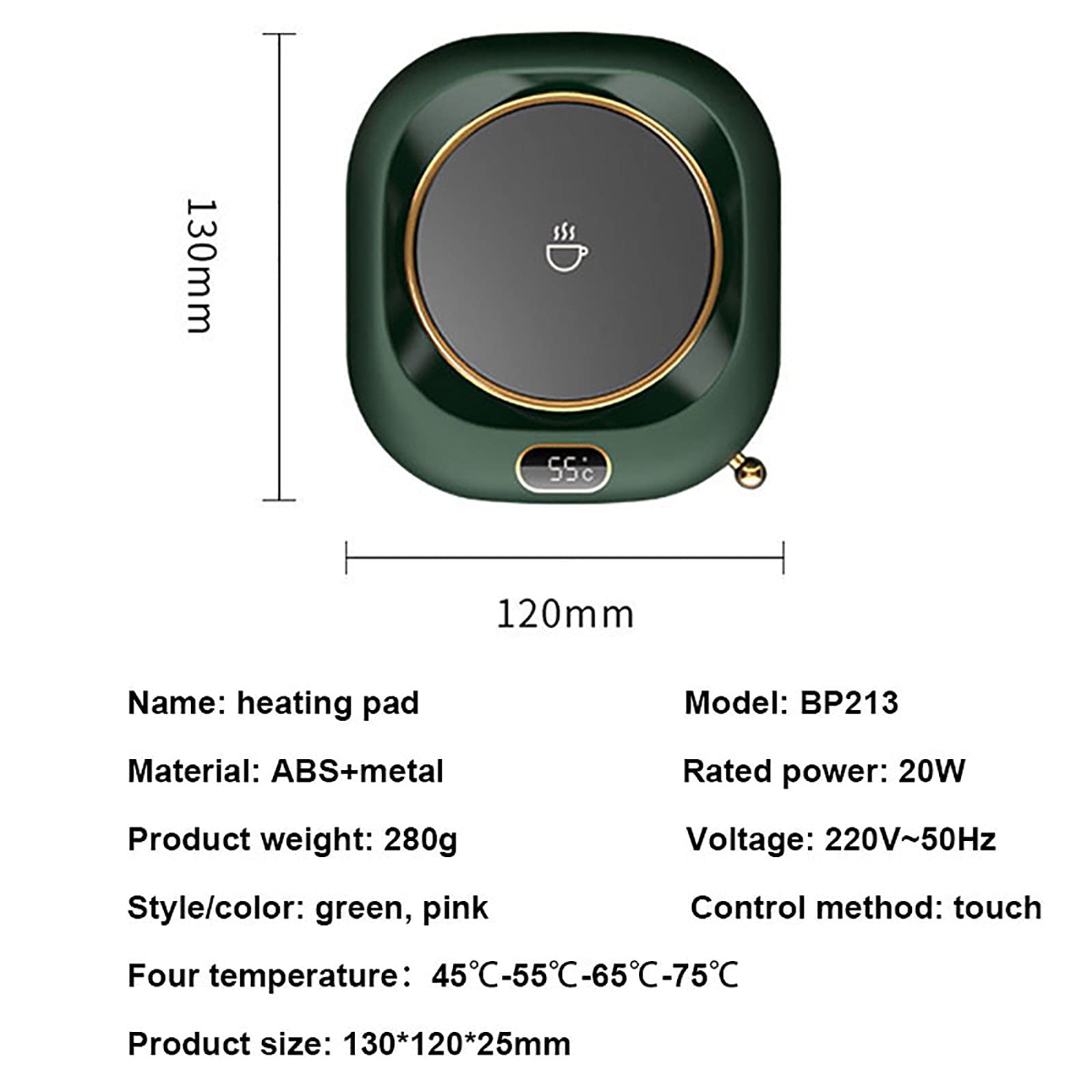 USB Coffee Mug Warmer with Auto Shut-Off - Home & Office Electric Cup Heater for Coffee, Tea, Milk - Constant Temperature Hot Plate Coaster for Desks, Cars, Travel