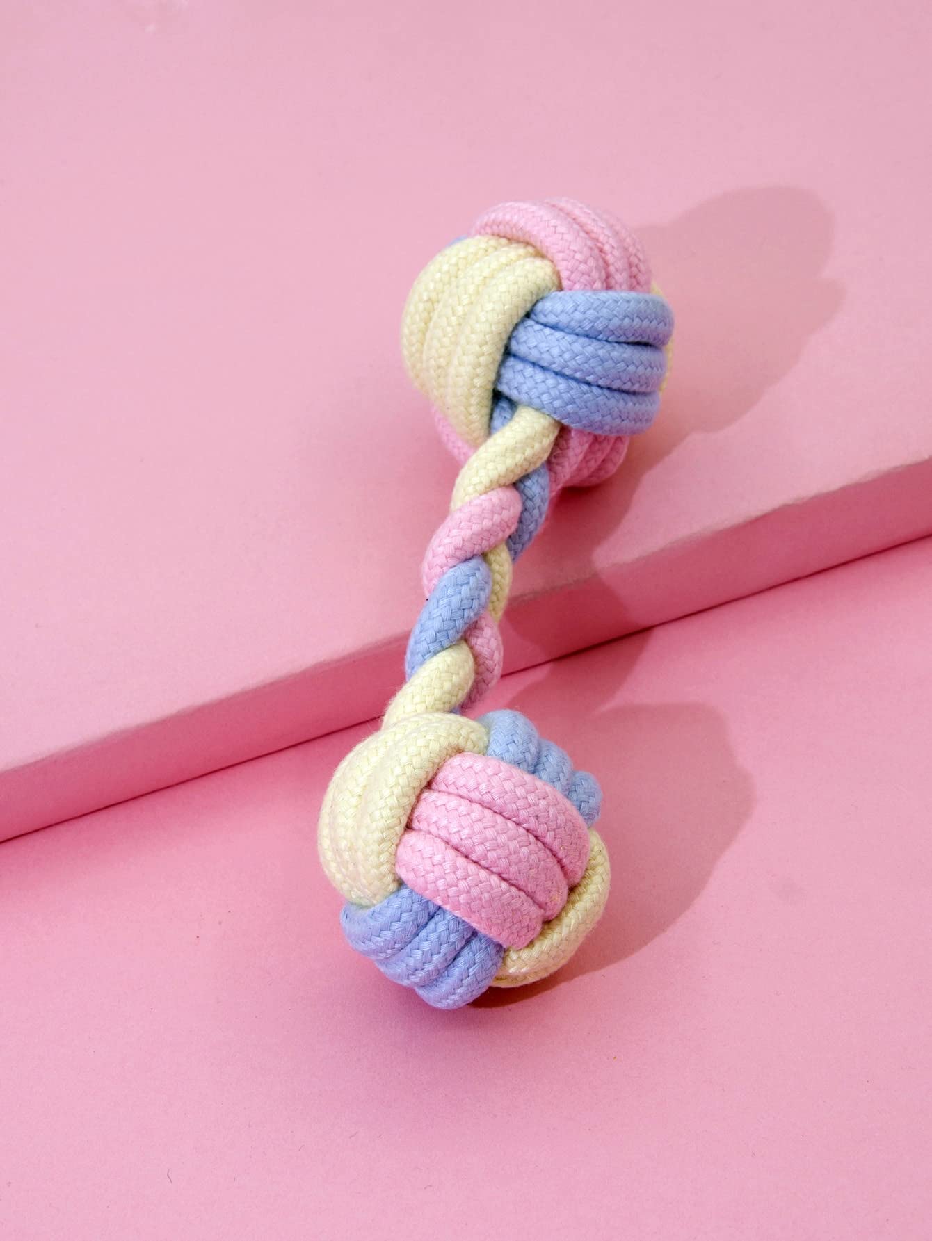 Durable Colorblock Rope Knot Ball Dog Chew Toy for Aggressive Chewers - Tough Interactive Pet Toy for Large & Small Dogs - Perfect for Playtime, Training & Dental Health