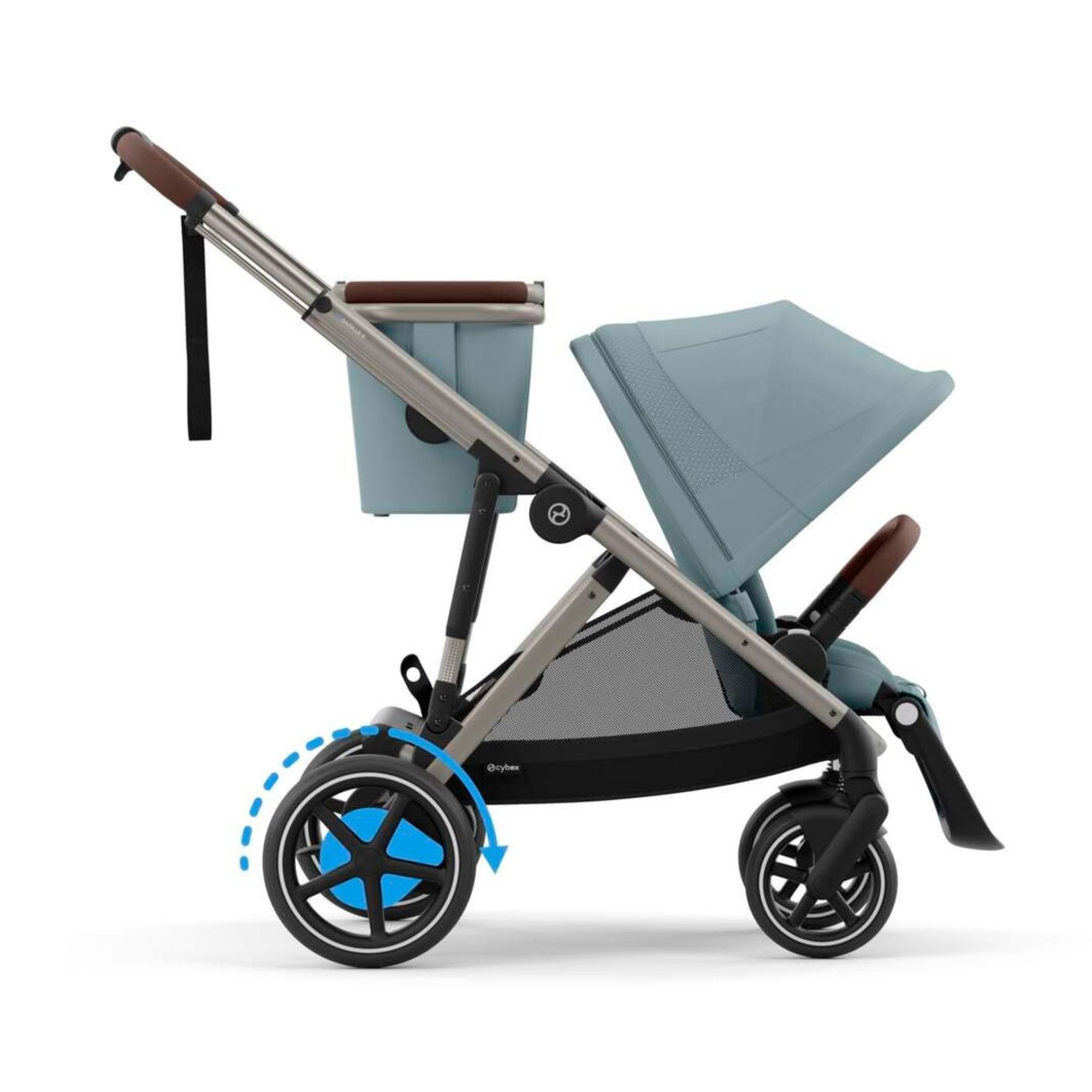 Stormy Blue with Taupe Frame