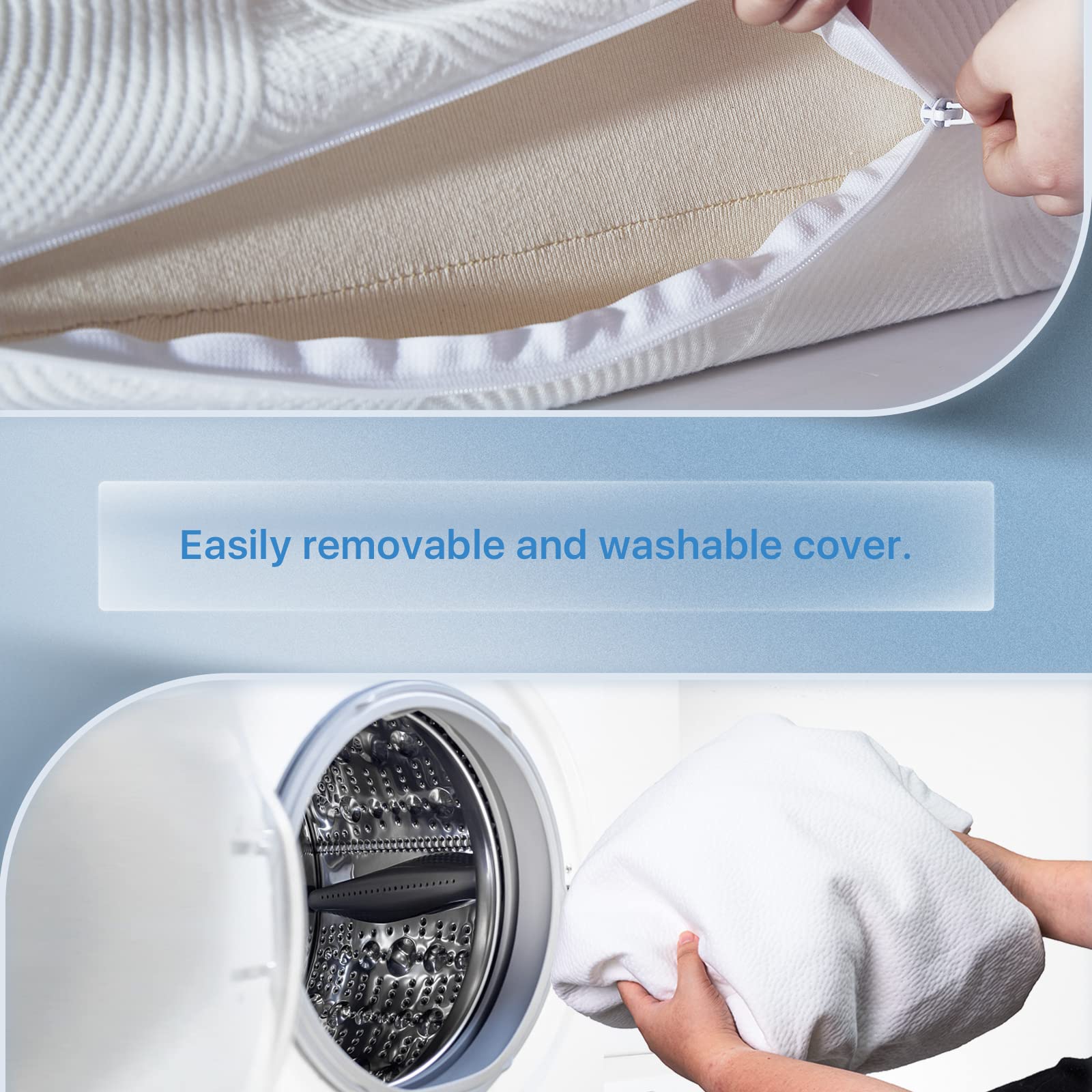 Memory Foam Crib Mattress - Dual-Sided Toddler Mattress, Washable & Waterproof, Fiberglass-Free - Fits Standard Full-Size Crib & Toddler Bed - Perfect for Nursery, Daycare & Travel