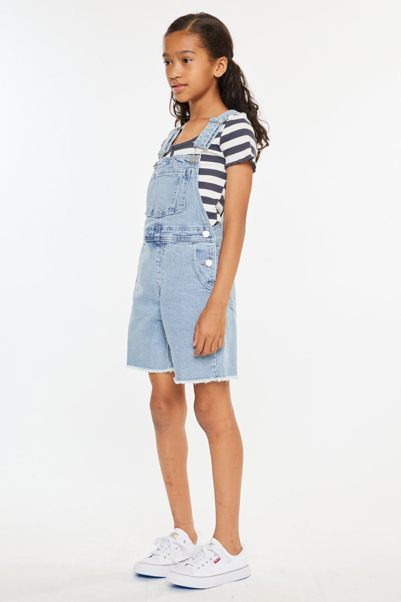 Daria Kids Denim Overalls Shorts - Adjustable Straps & Comfortable Fit for Toddler Boys & Girls - Perfect for Playtime, Summer Outfits & Casual Wear