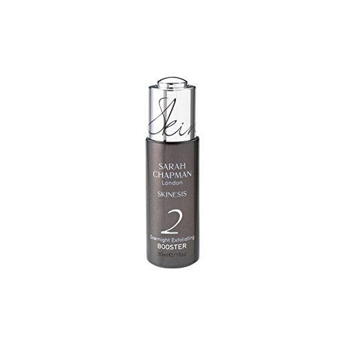 Sarah Chapman Skinesis Overnight Exfoliating Booster 30ml - Glycolic Acid Night Treatment for Glowing Skin | Anti-Aging Face Serum for Dry, Dull & Acne-Prone Skin | Perfect for Nighttime Skincare Routine & Travel