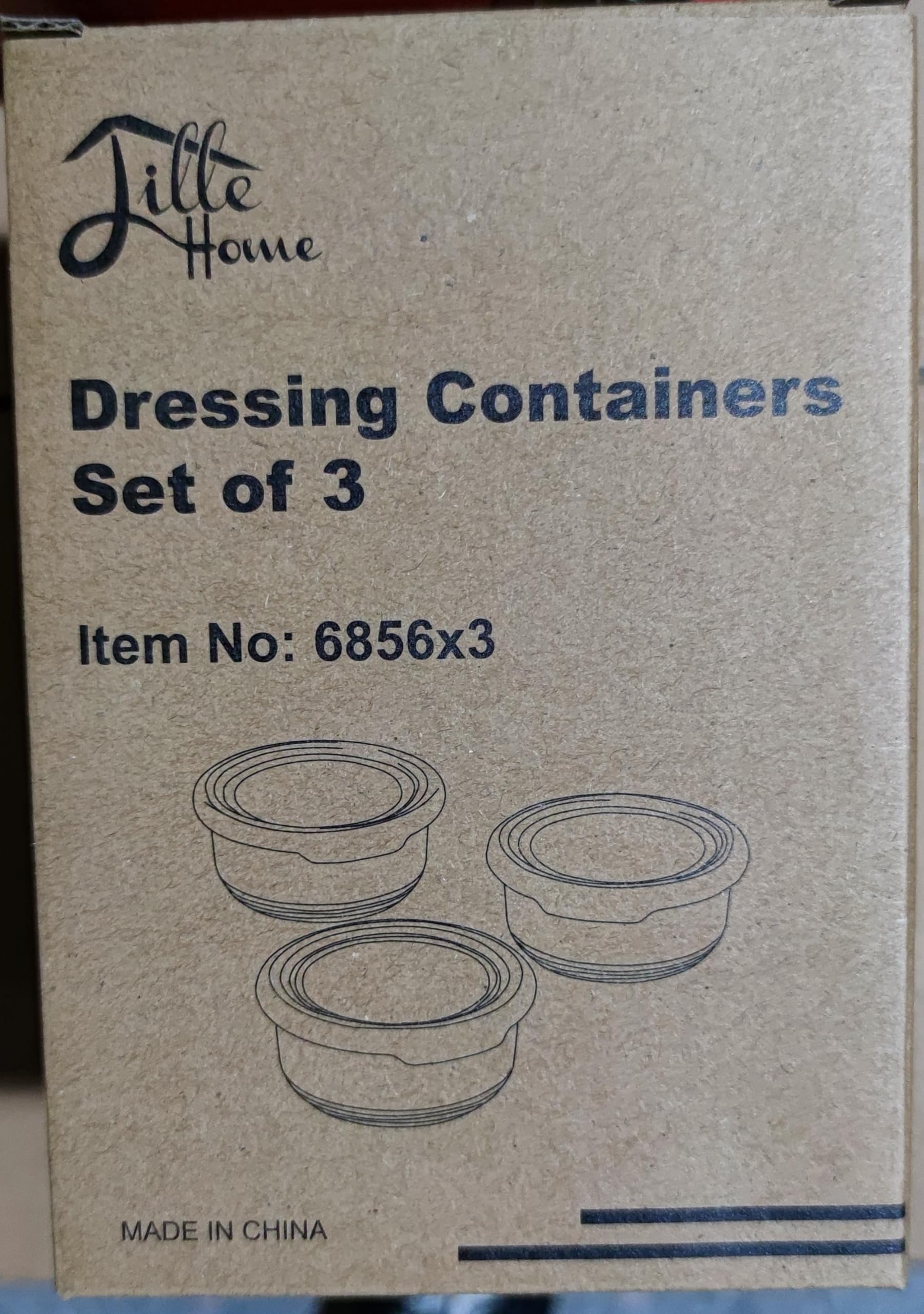 Lille Home 7.5oz Stainless Steel Condiment Cups - Leakproof BPA-Free Set of 3 for Dressing, Dips & Food Storage
